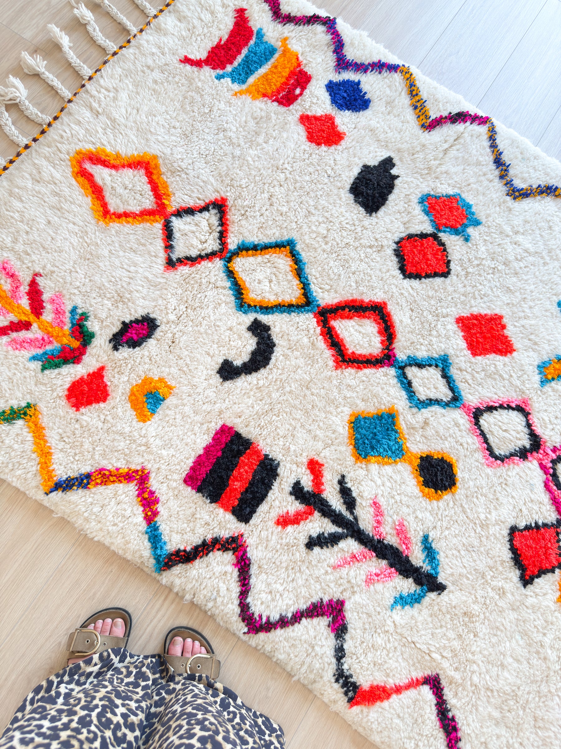 Tapis berbère coloré 142 x 240 cm - n°2598