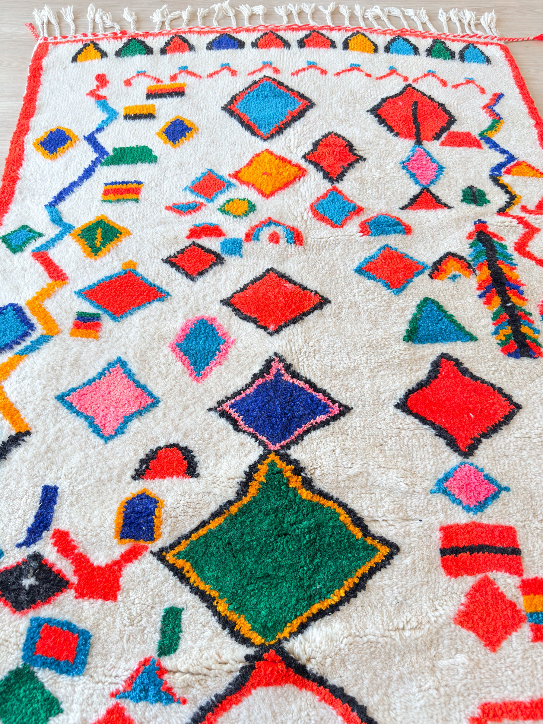 Tapis berbère coloré 154 x 241 cm - n°2591