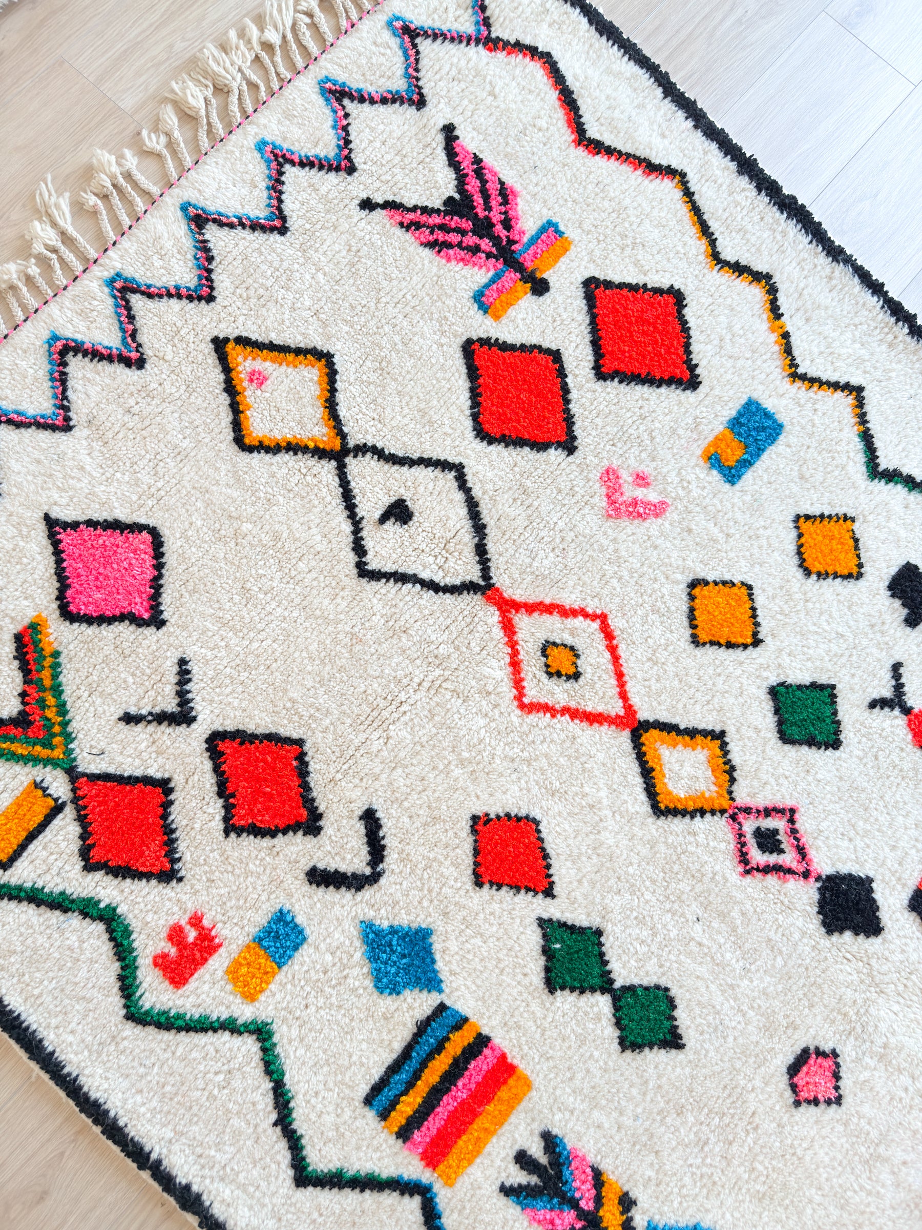 Tapis berbère coloré 156 x 220 cm - n°2595