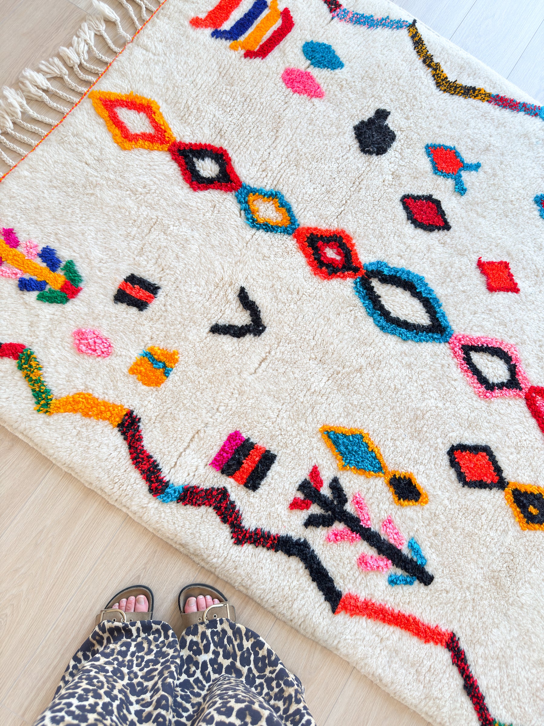 Tapis berbère coloré 148 x 218 cm - n°2588