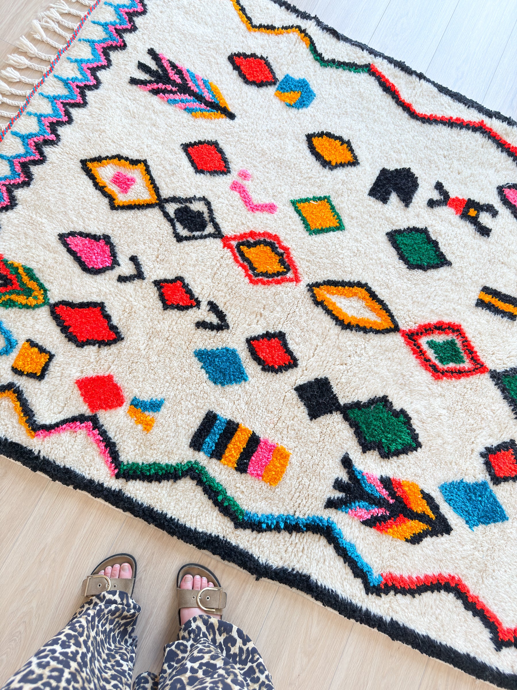 Tapis berbère coloré 144 x 229 cm - n°2580