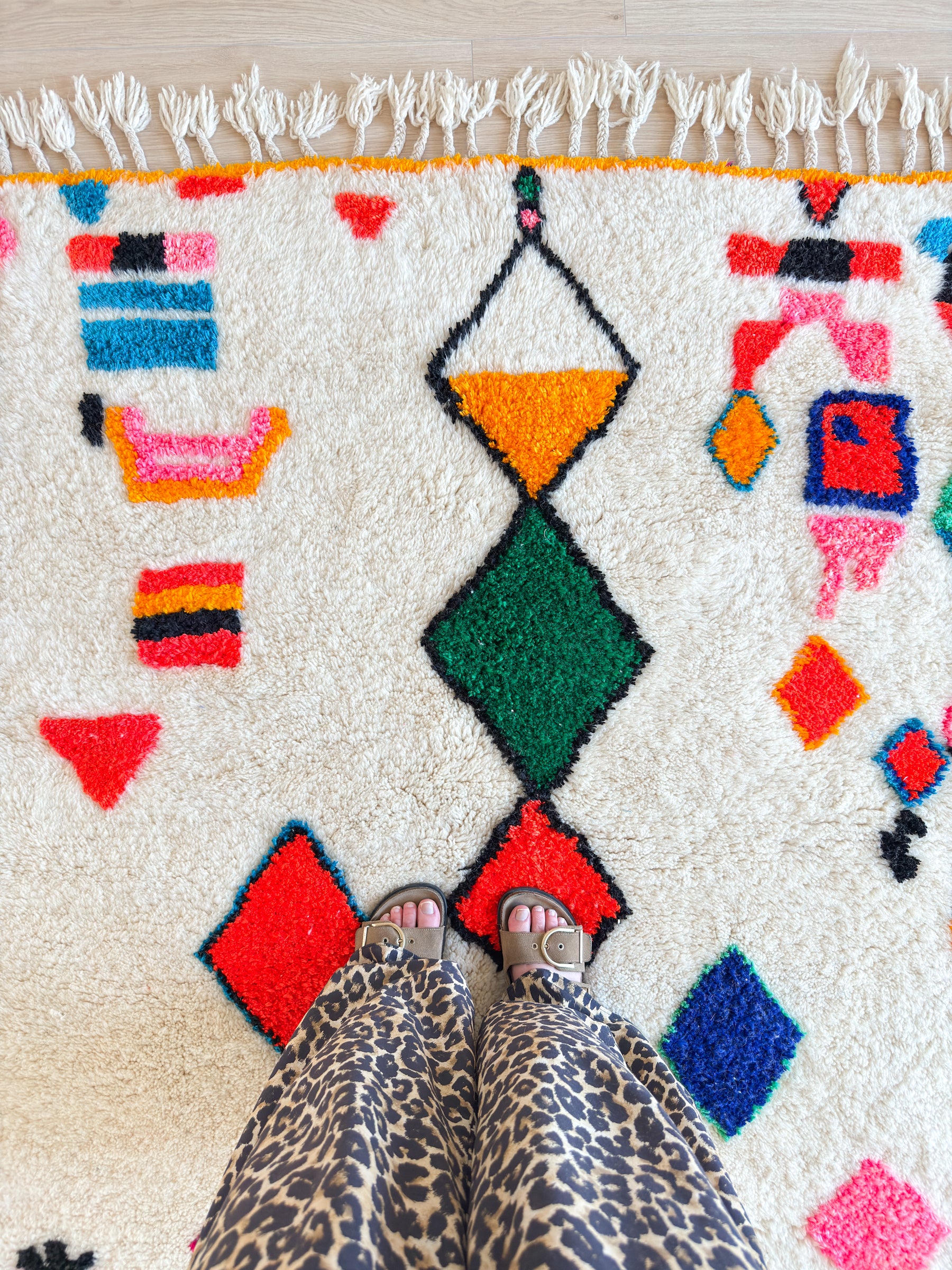 Tapis berbère coloré 160 x 239 cm - n°2590