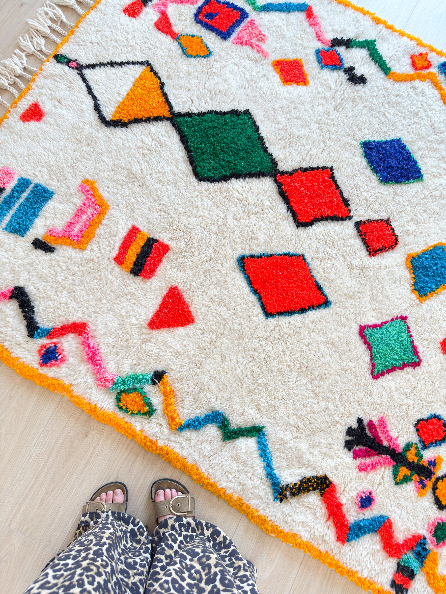 Tapis berbère coloré 160 x 239 cm - n°2590