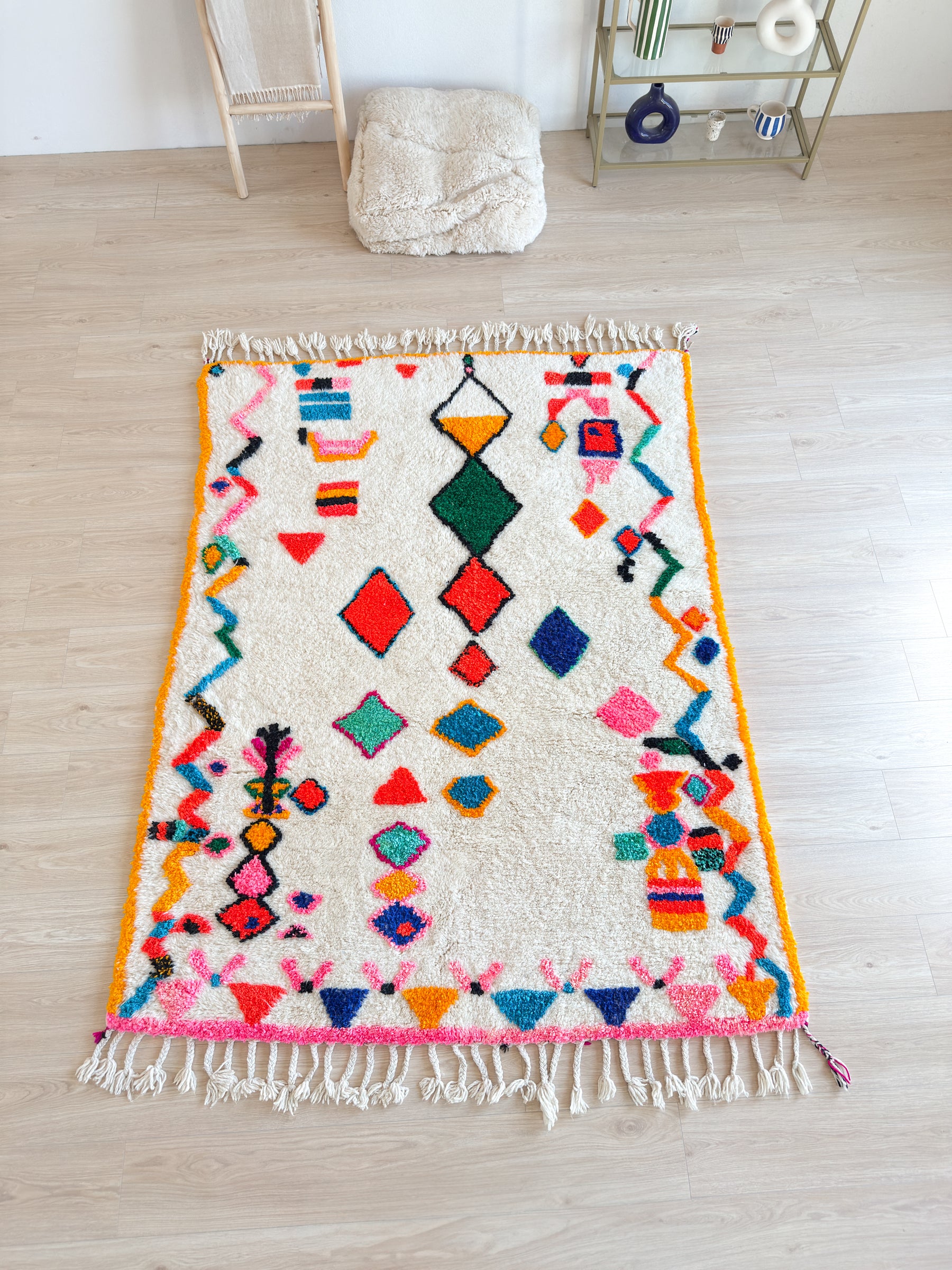 Tapis berbère coloré 160 x 239 cm - n°2590