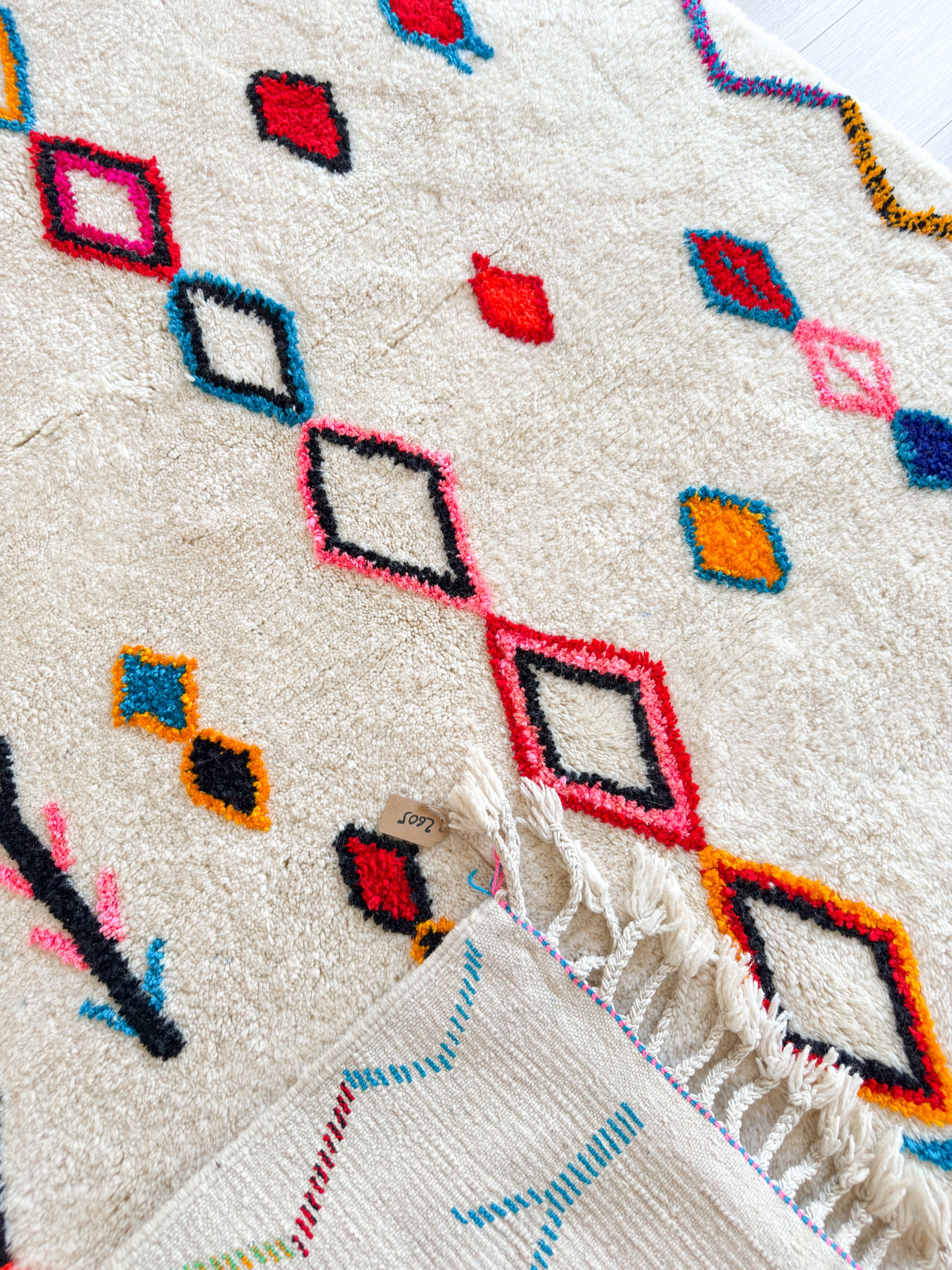 Tapis berbère coloré 154 x 270 cm - n°2605