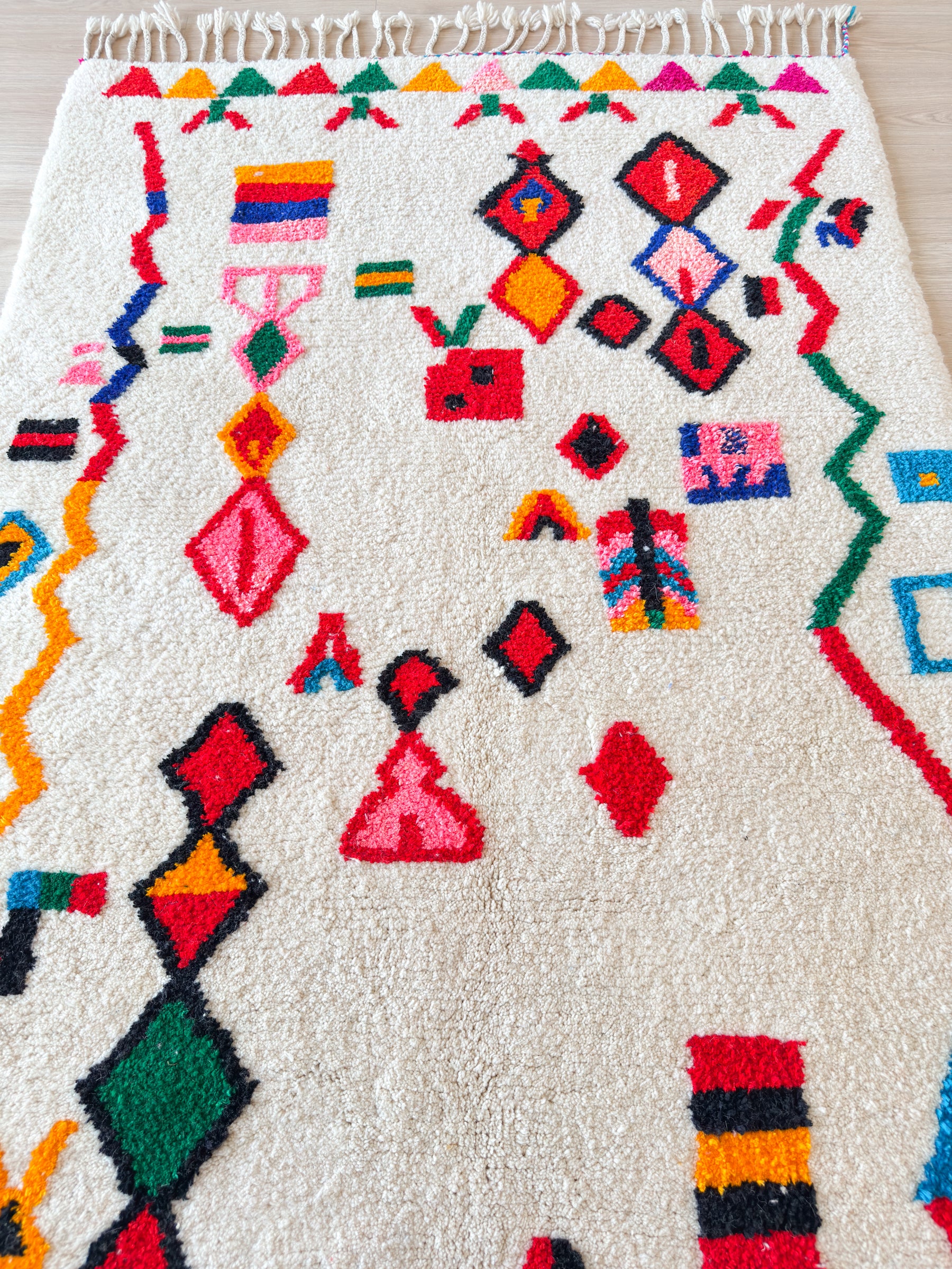 Tapis berbère coloré 155 x 284 cm - n°2623