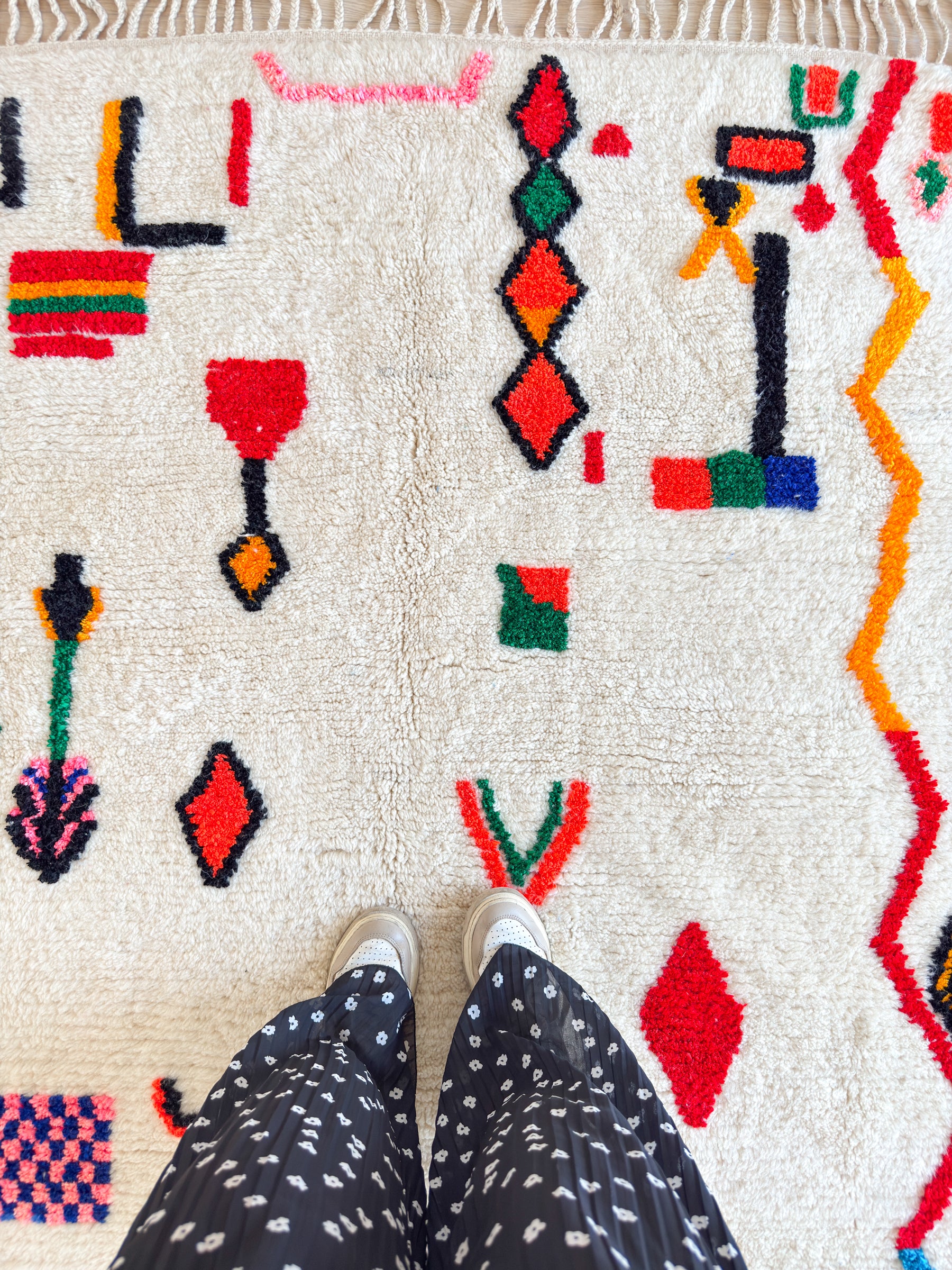 Tapis berbère coloré 147 x 276 cm - n°2614