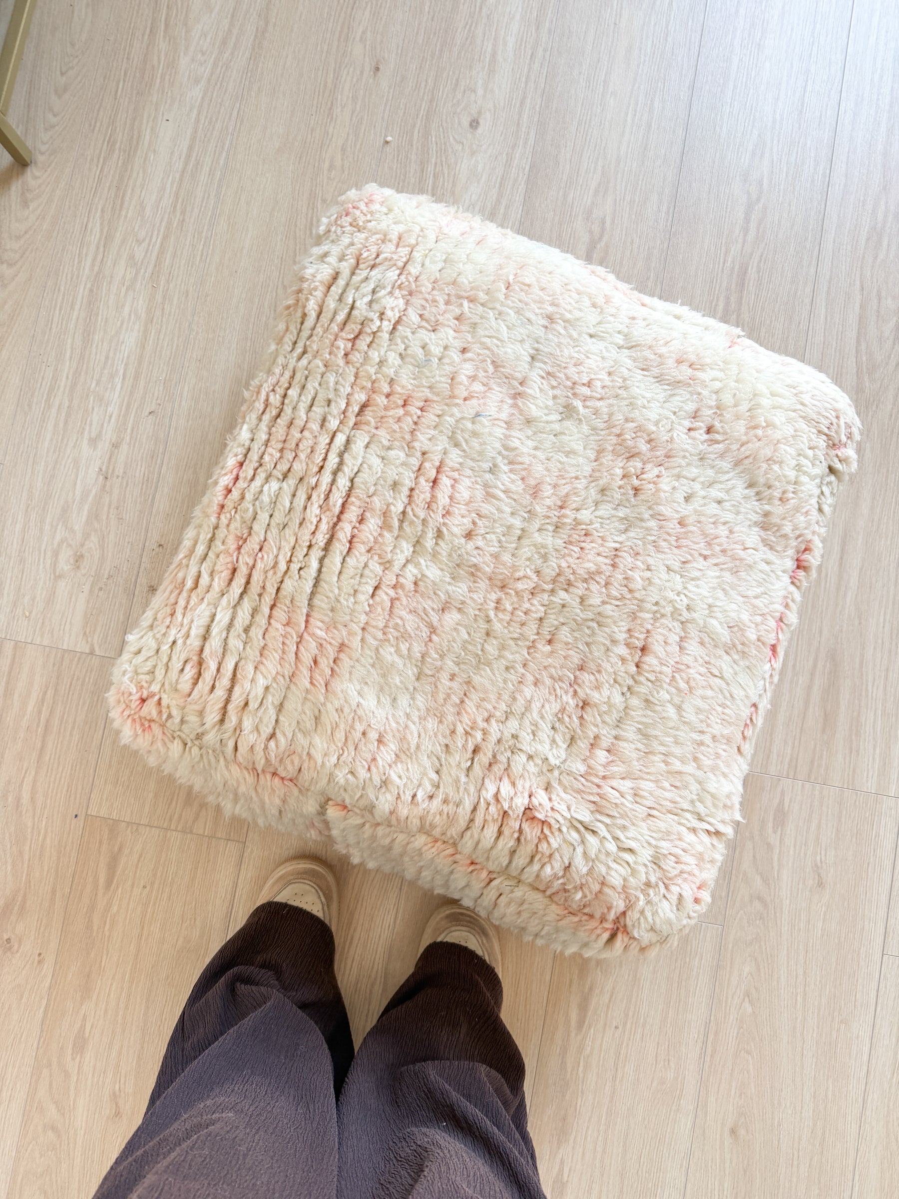Pouf Marocain, pouf berbère coloré - 60 x 60 cm - n°122