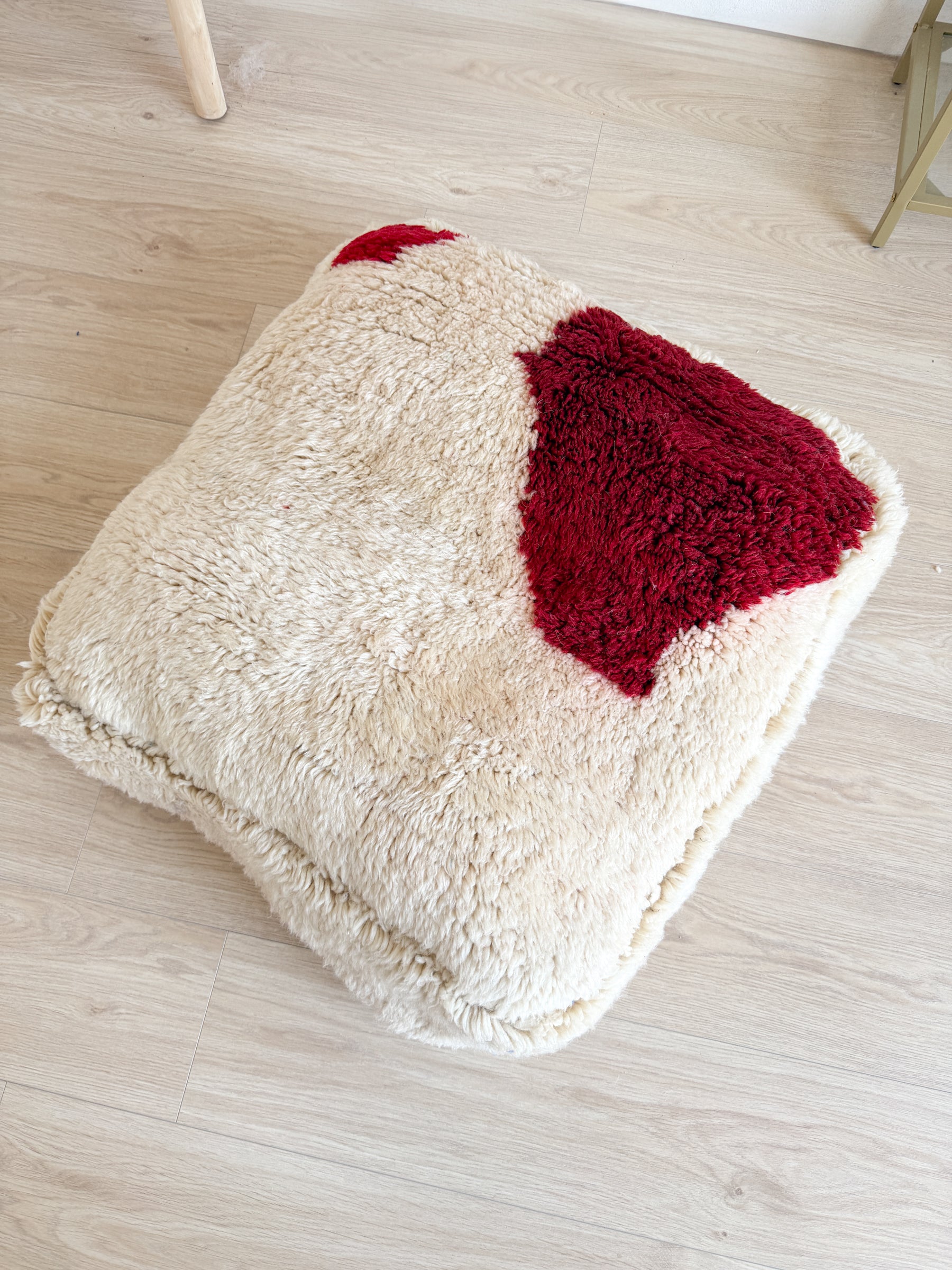 Pouf Marocain, pouf berbère coloré - 60 x 60 cm - n°110