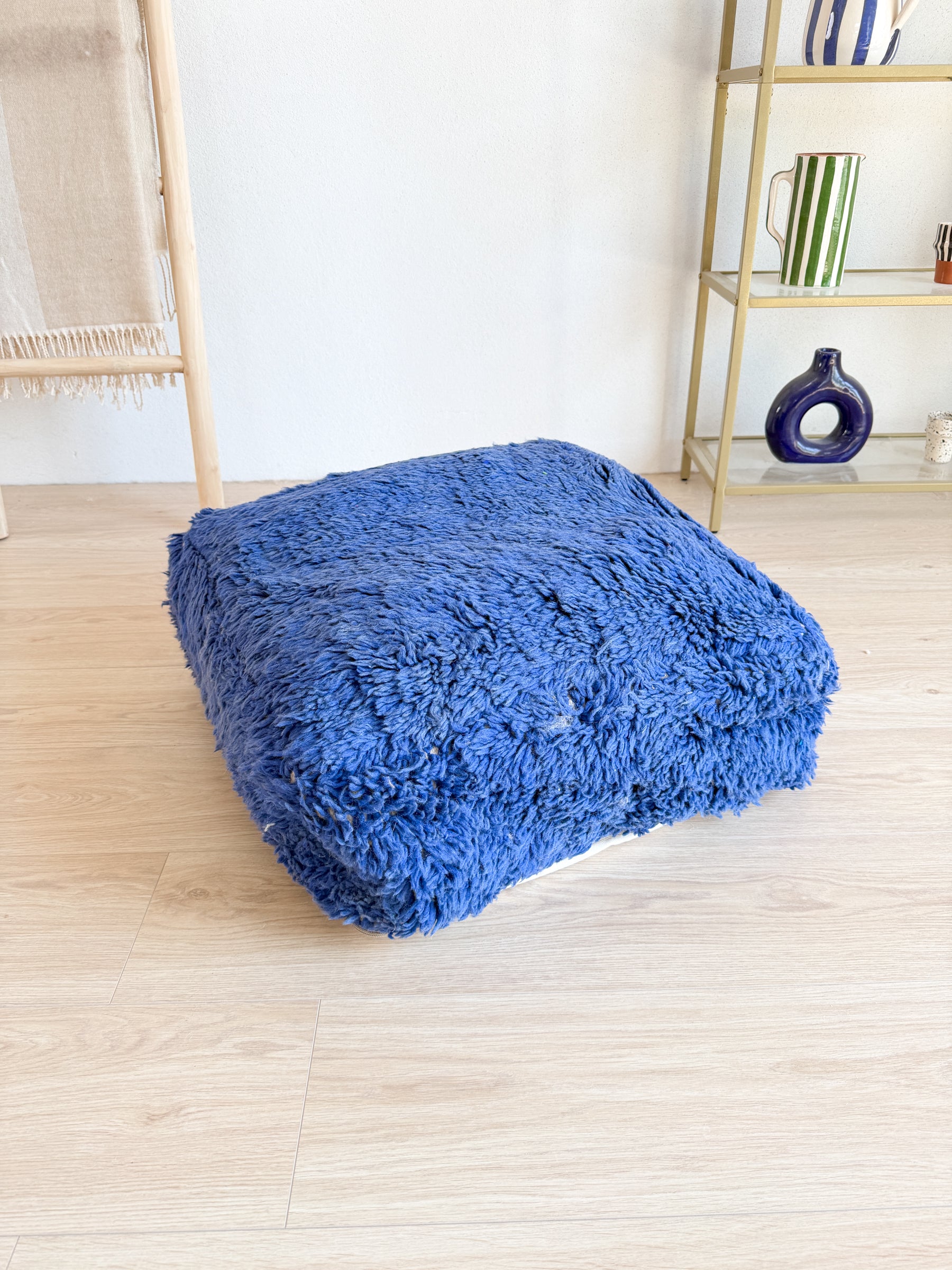 Pouf Marocain, pouf berbère coloré - 60 x 60 cm - n°68