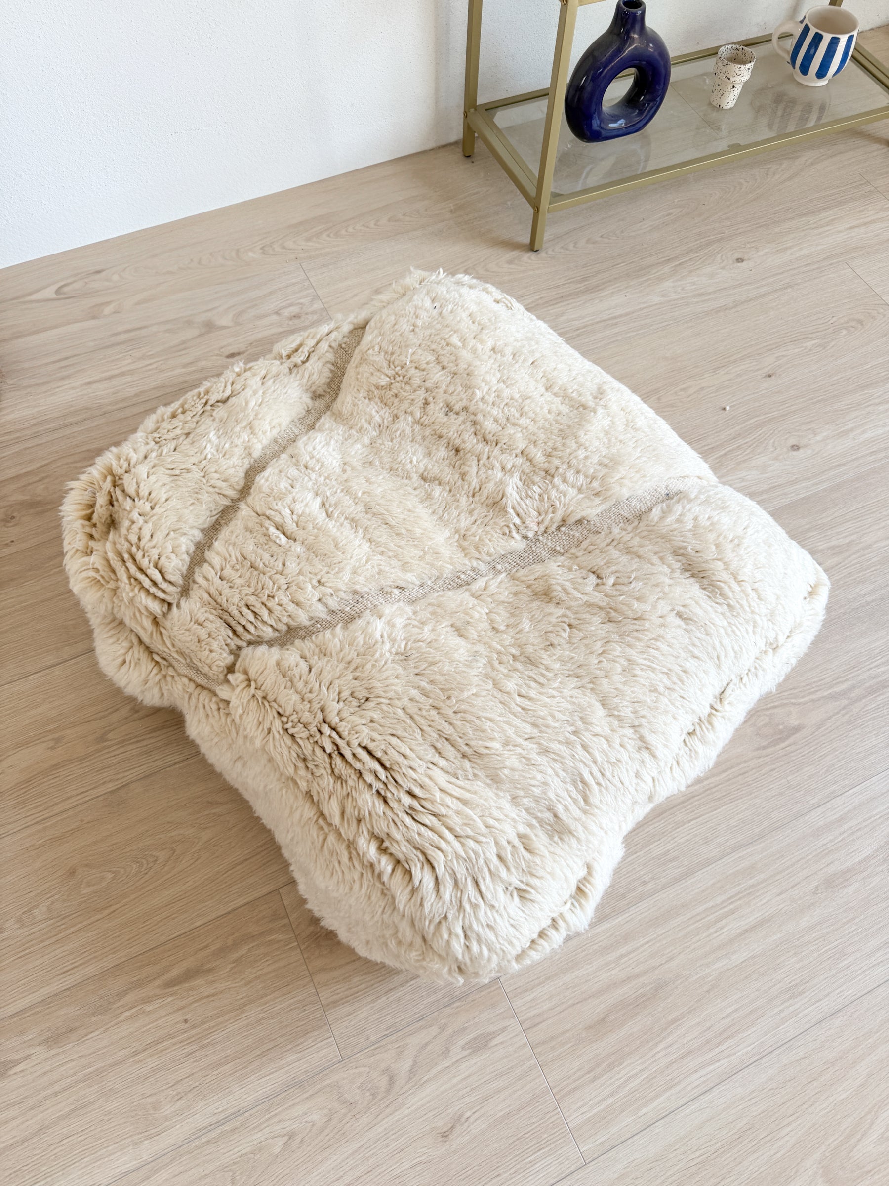 Pouf Marocain, pouf berbère coloré - 60 x 60 cm - n°114
