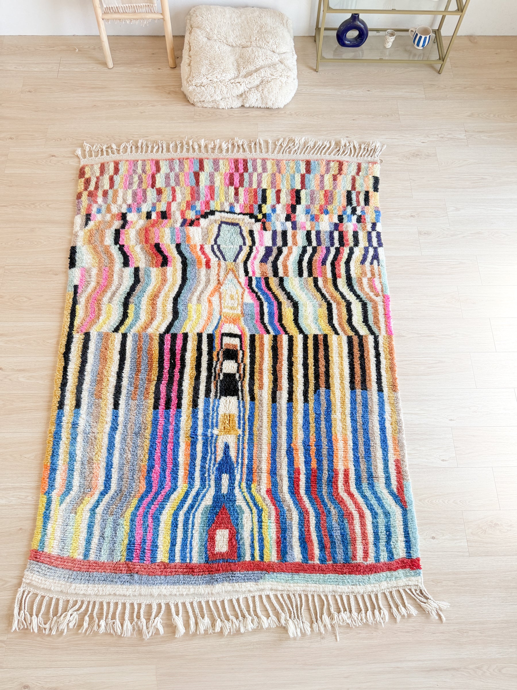 Tapis berbère coloré 171 x 256 cm - n°2637