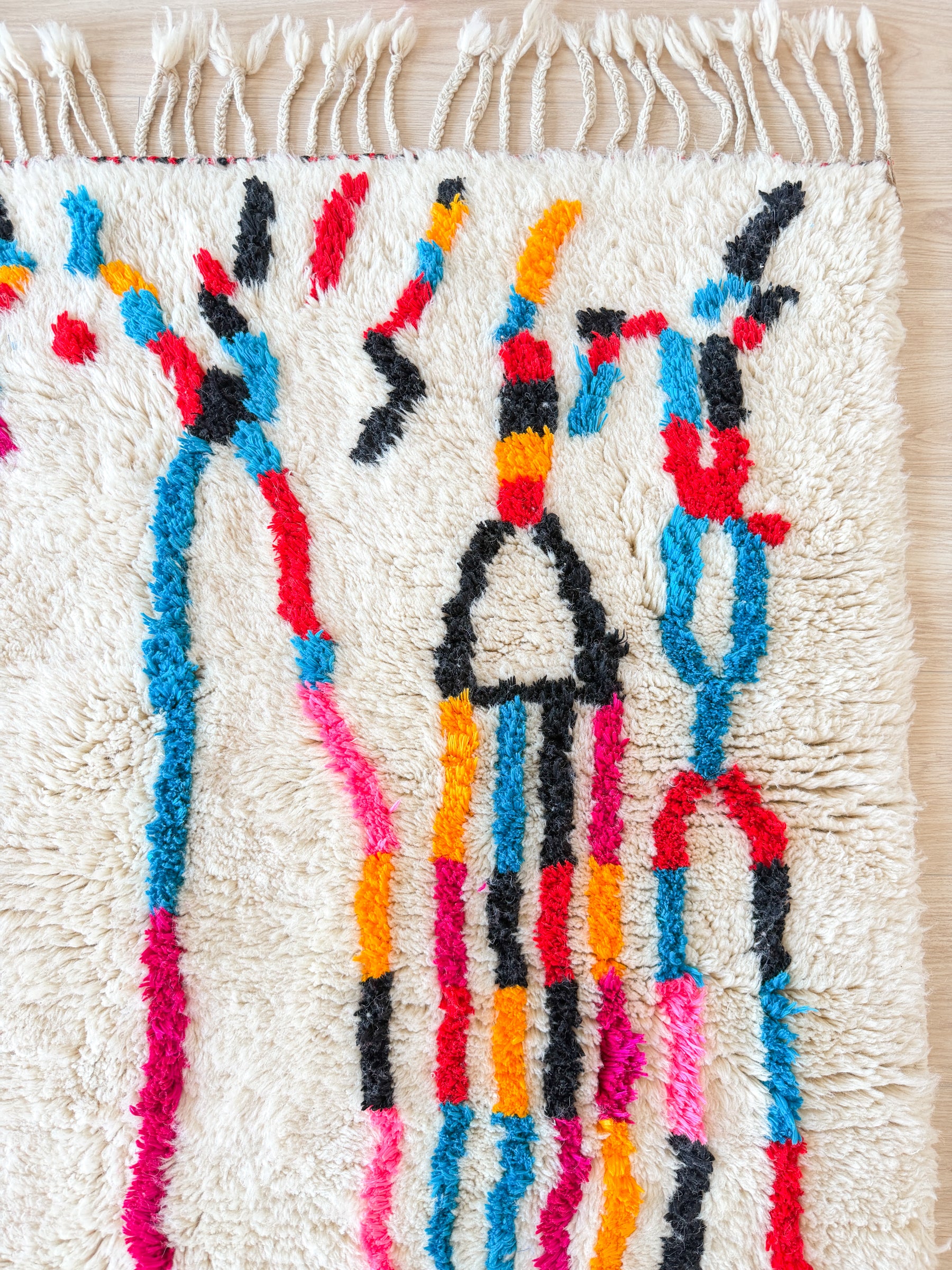 Tapis berbère coloré 141 x 266 cm - n°2653