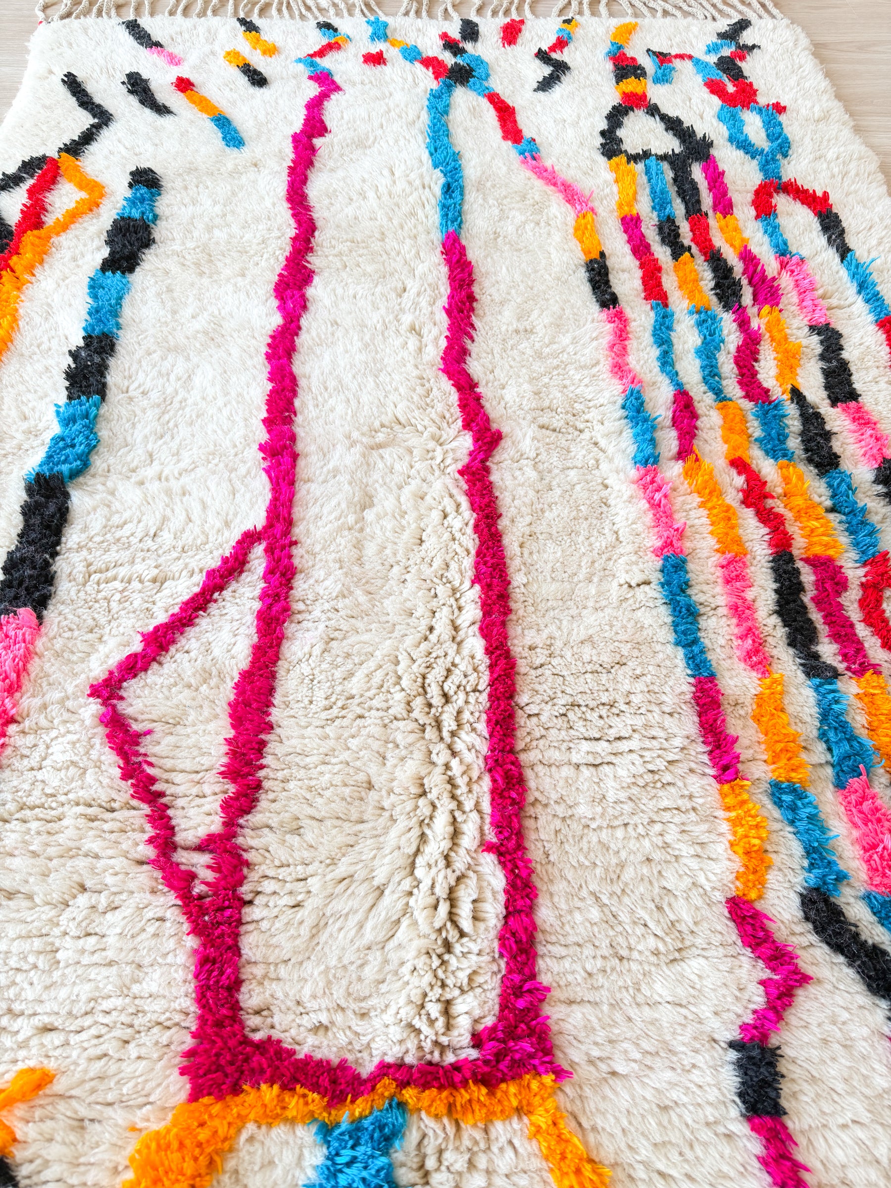 Tapis berbère coloré 141 x 266 cm - n°2653