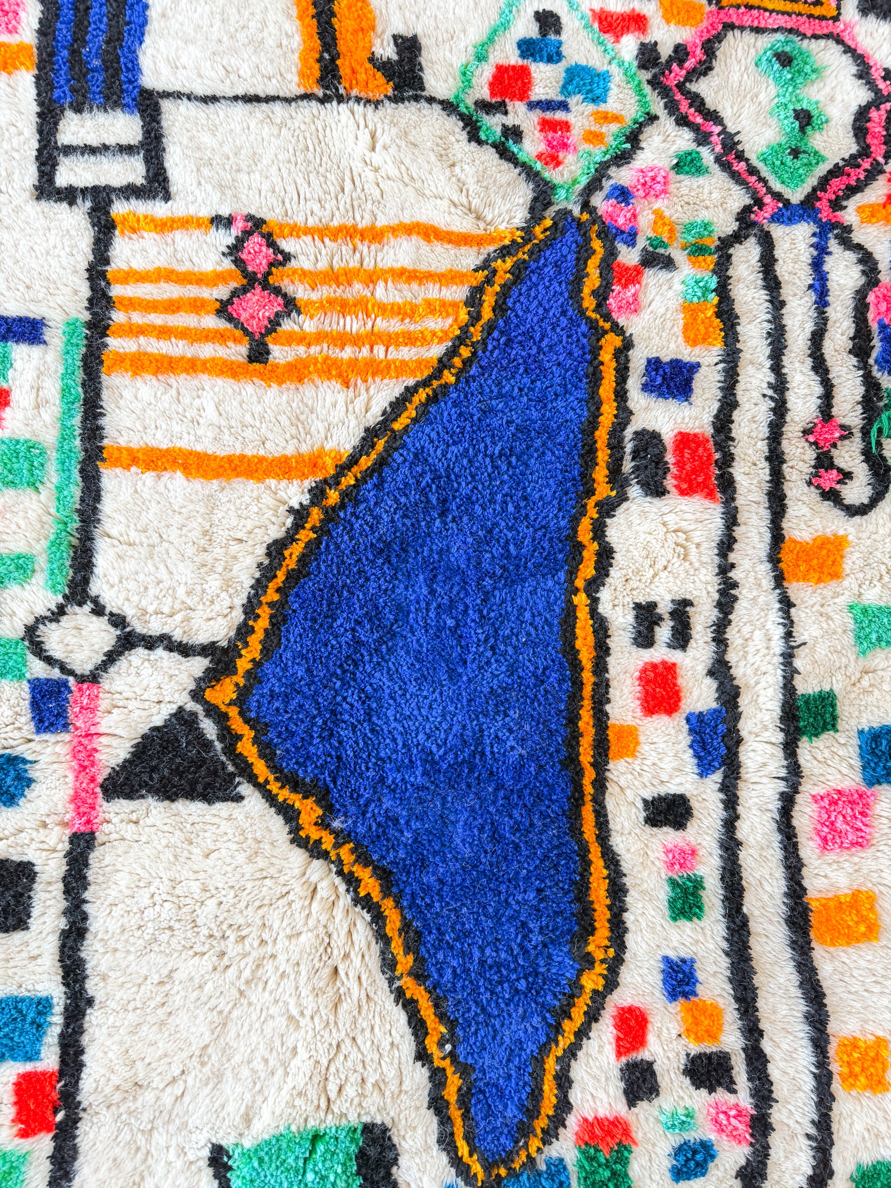 Tapis berbère coloré 159 x 230 cm - n°2649