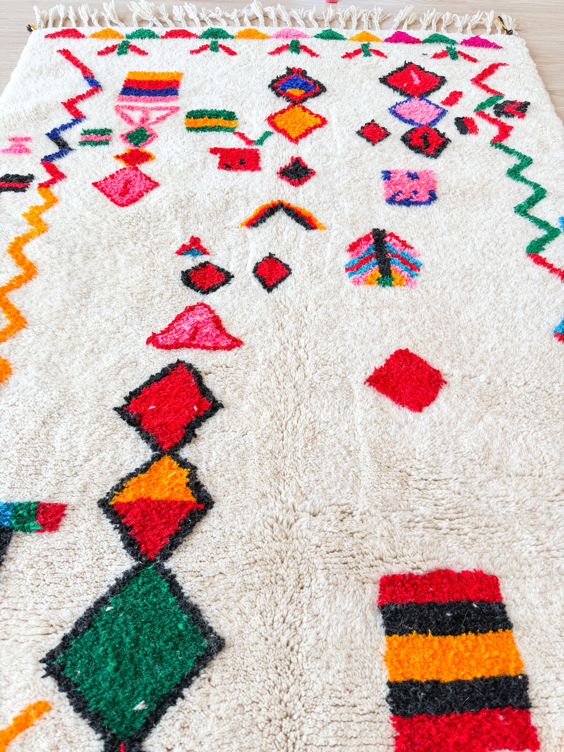 Tapis berbère coloré 148 x 292 cm - n°2631