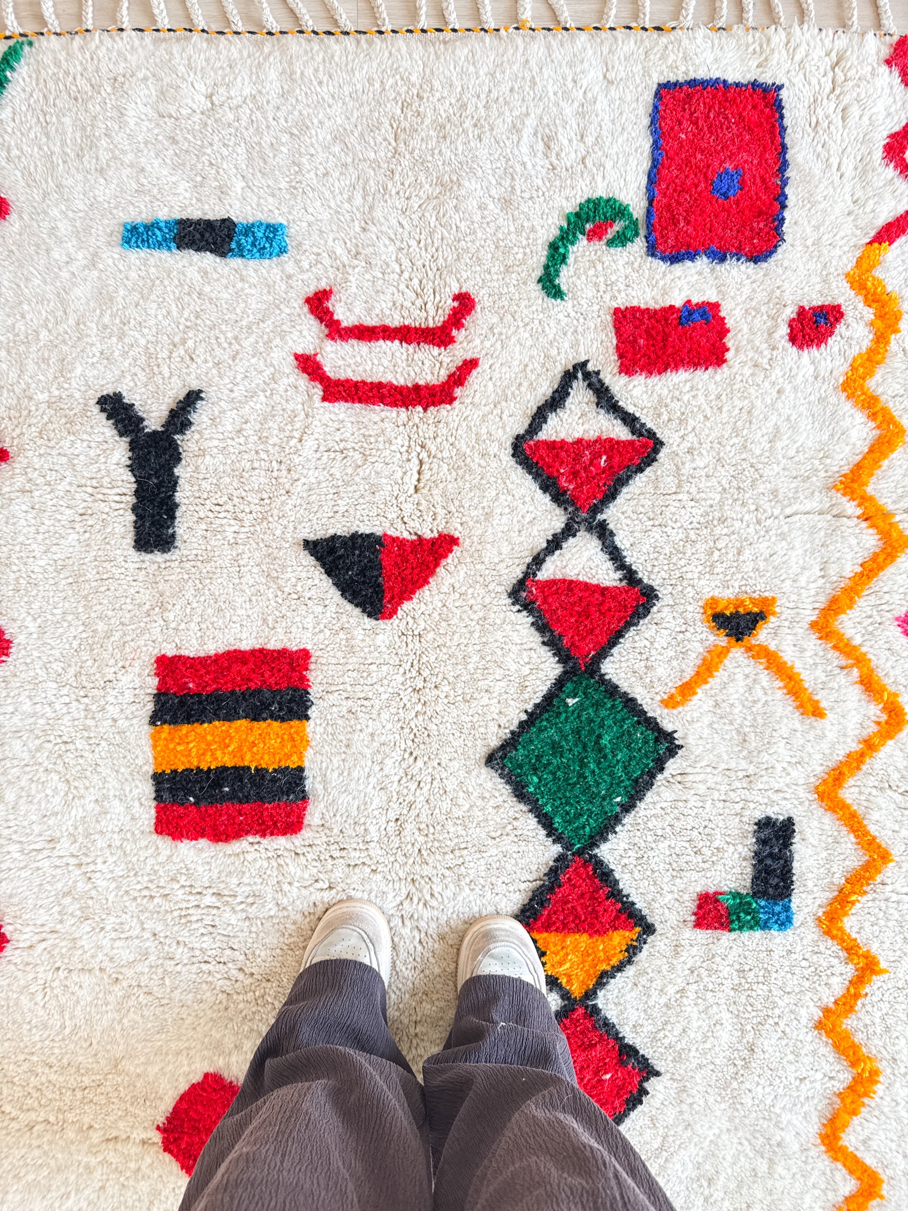 Tapis berbère coloré 148 x 292 cm - n°2631