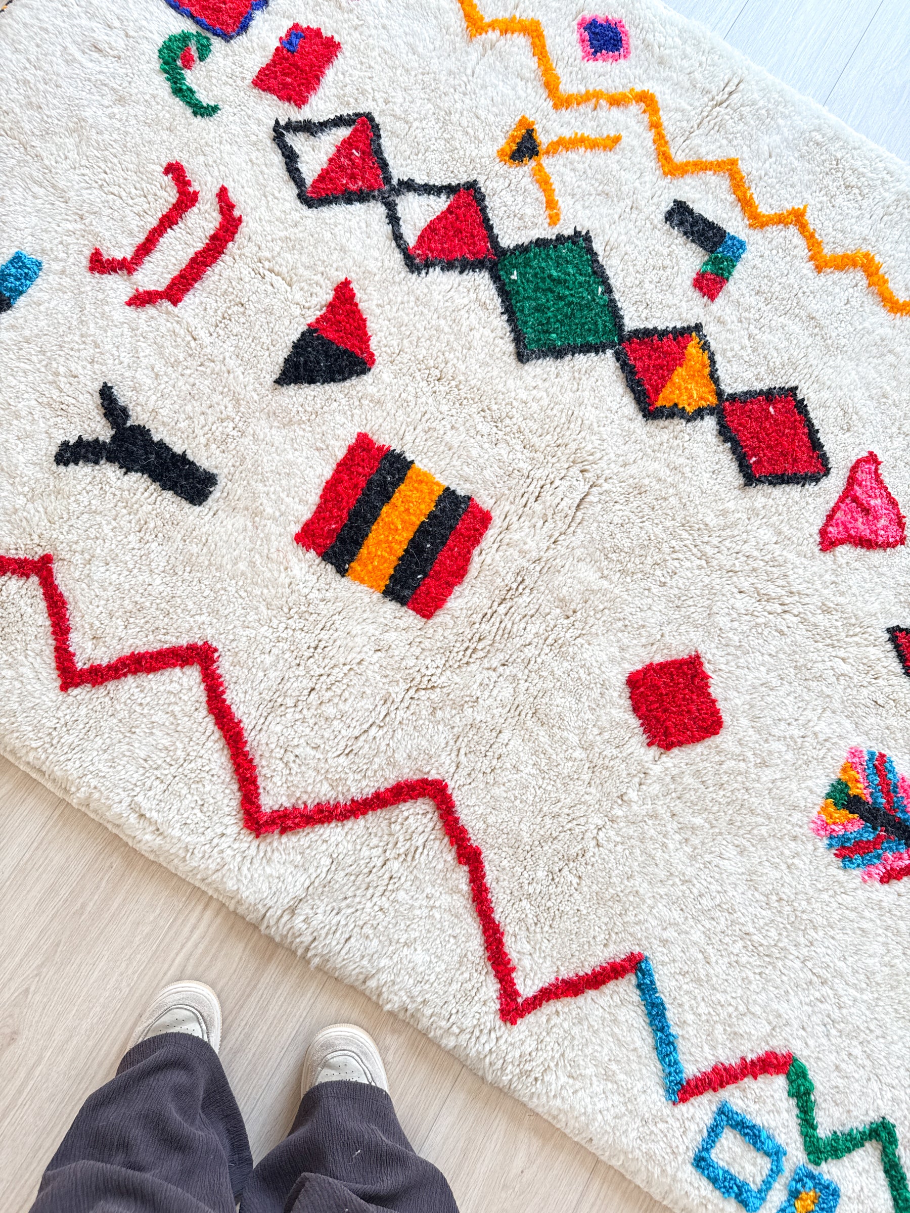 Tapis berbère coloré 148 x 292 cm - n°2631