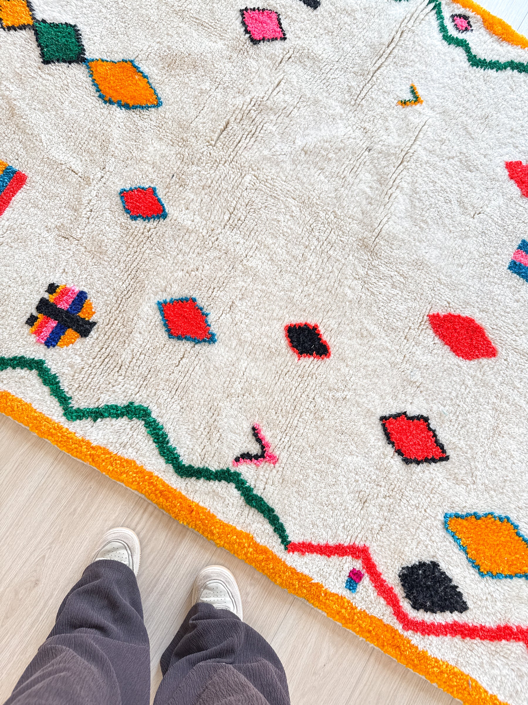 Tapis berbère coloré 151 x 295 cm - n°2646