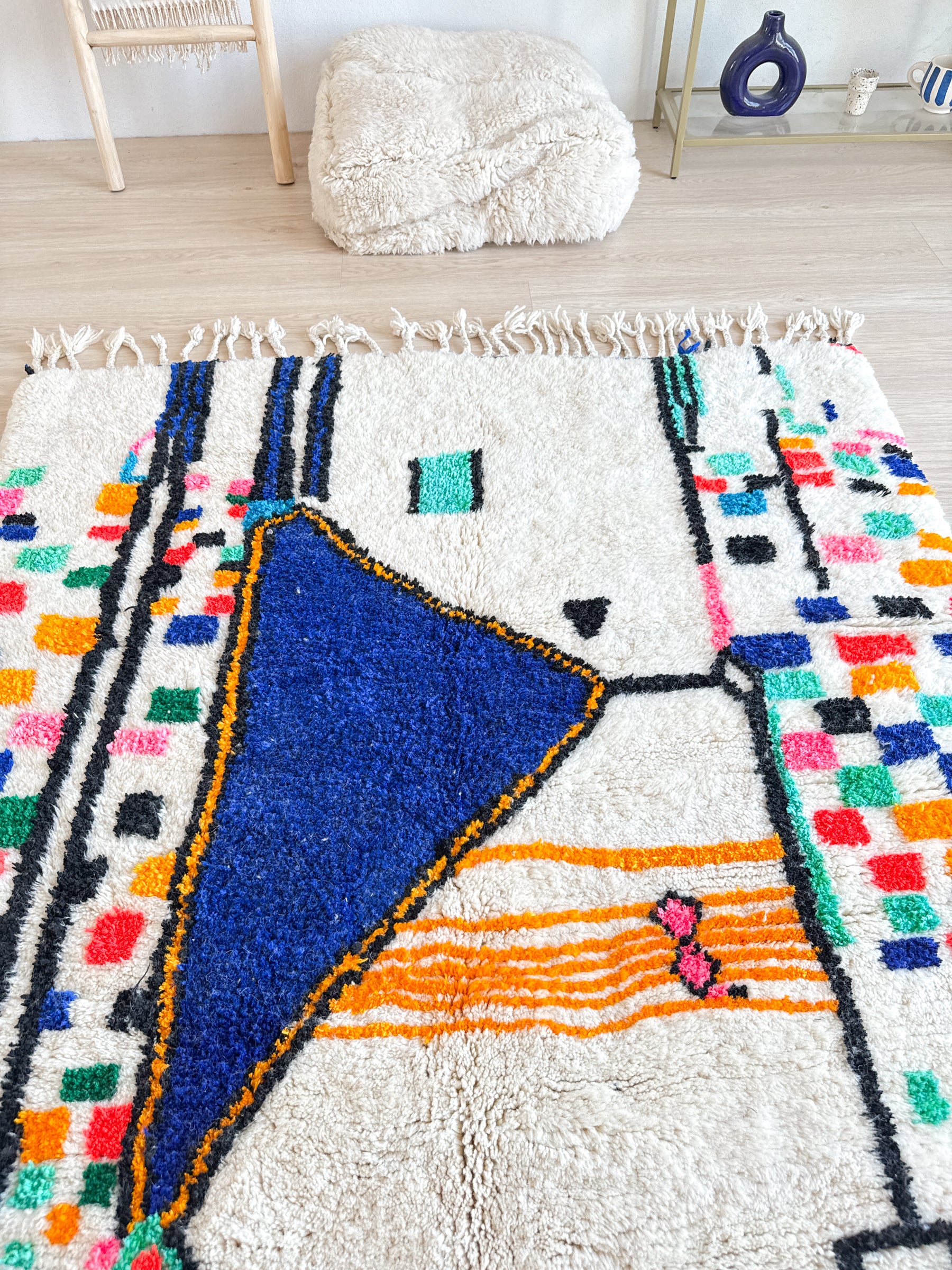 Tapis berbère coloré 156 x 235 cm - n°2651