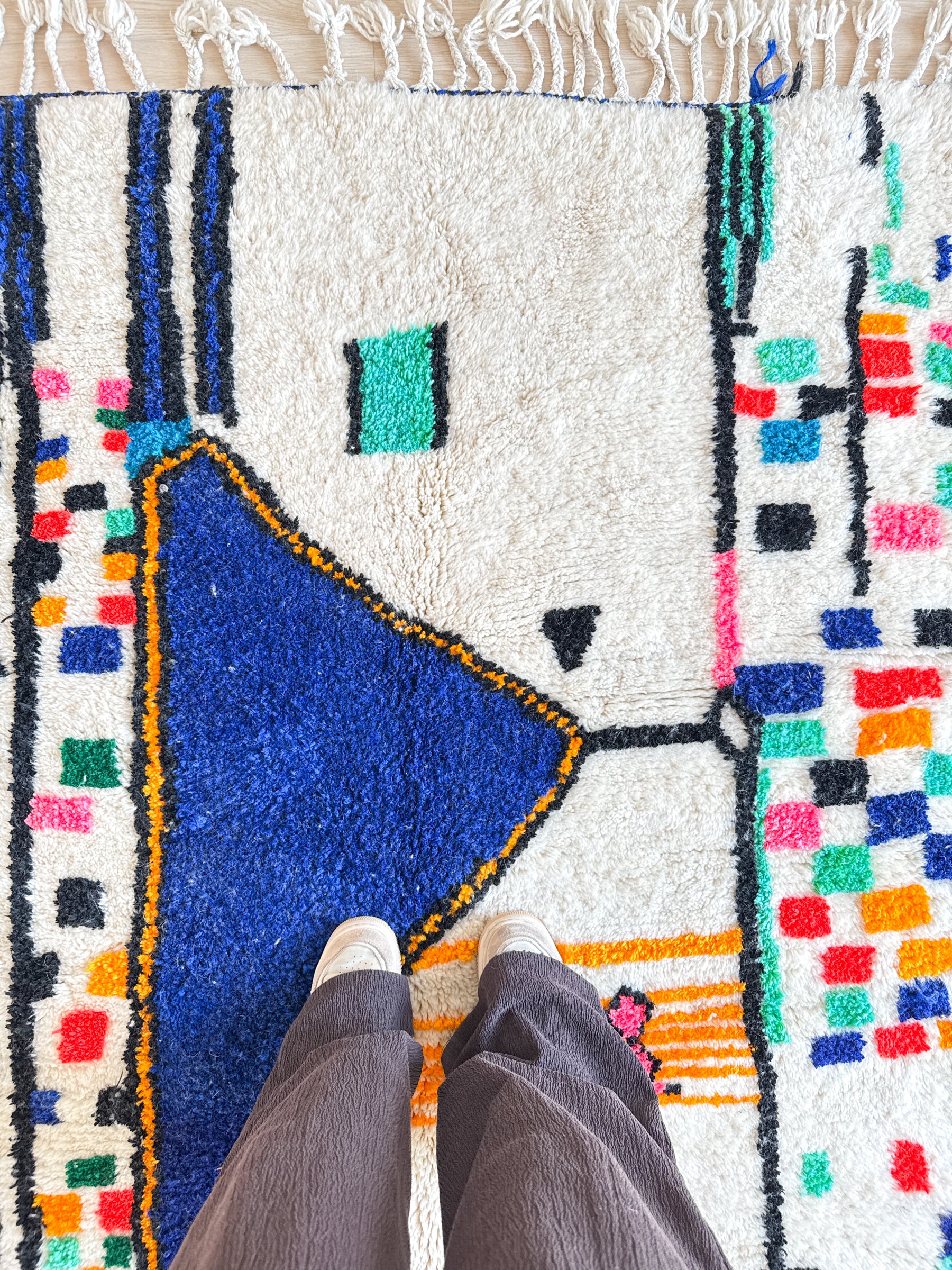 Tapis berbère coloré 156 x 235 cm - n°2651