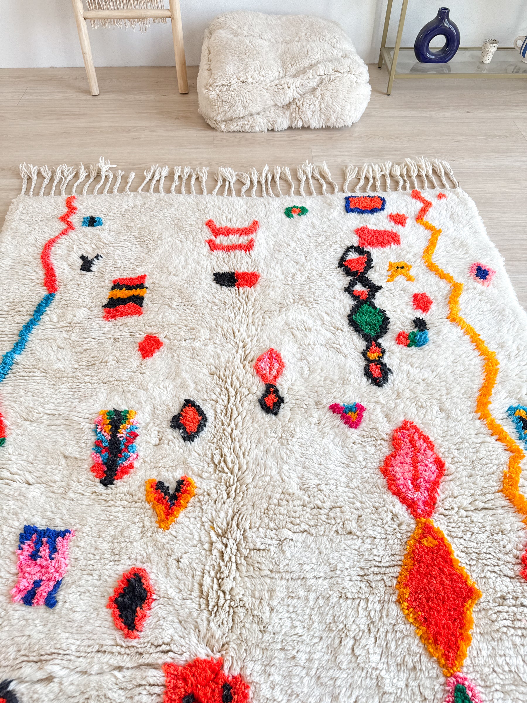 Tapis berbère coloré 160 x 278 cm - n°2643