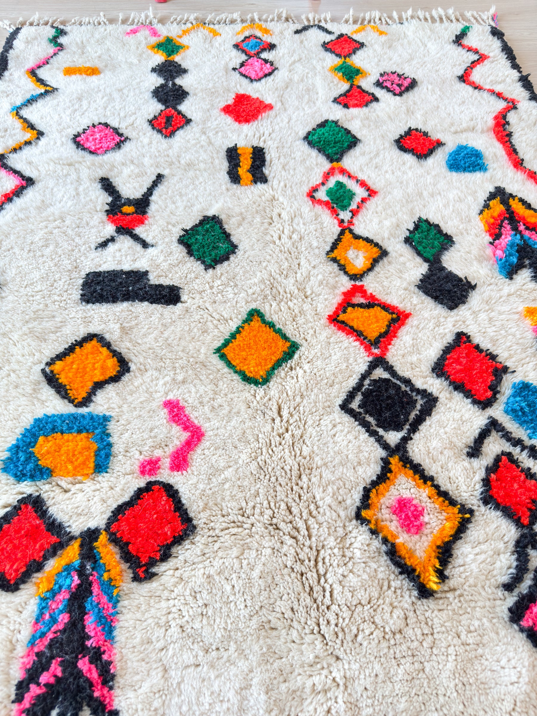 Tapis berbère coloré 151 x 221 cm - n°2648