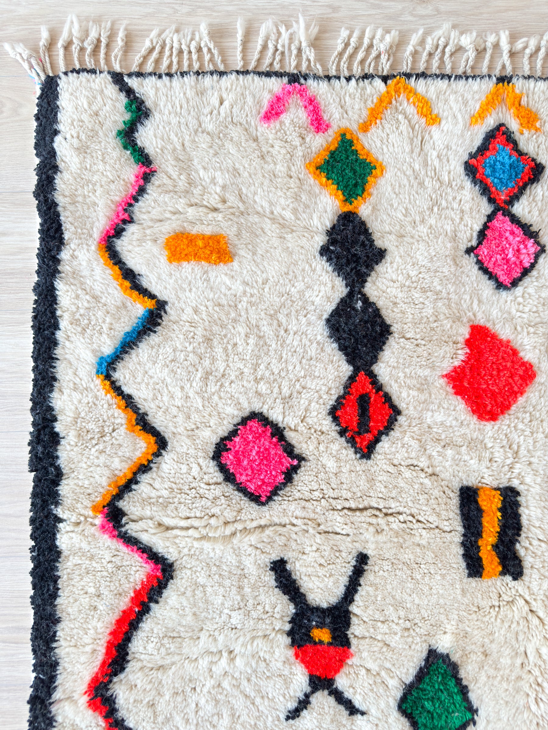 Tapis berbère coloré 151 x 221 cm - n°2648