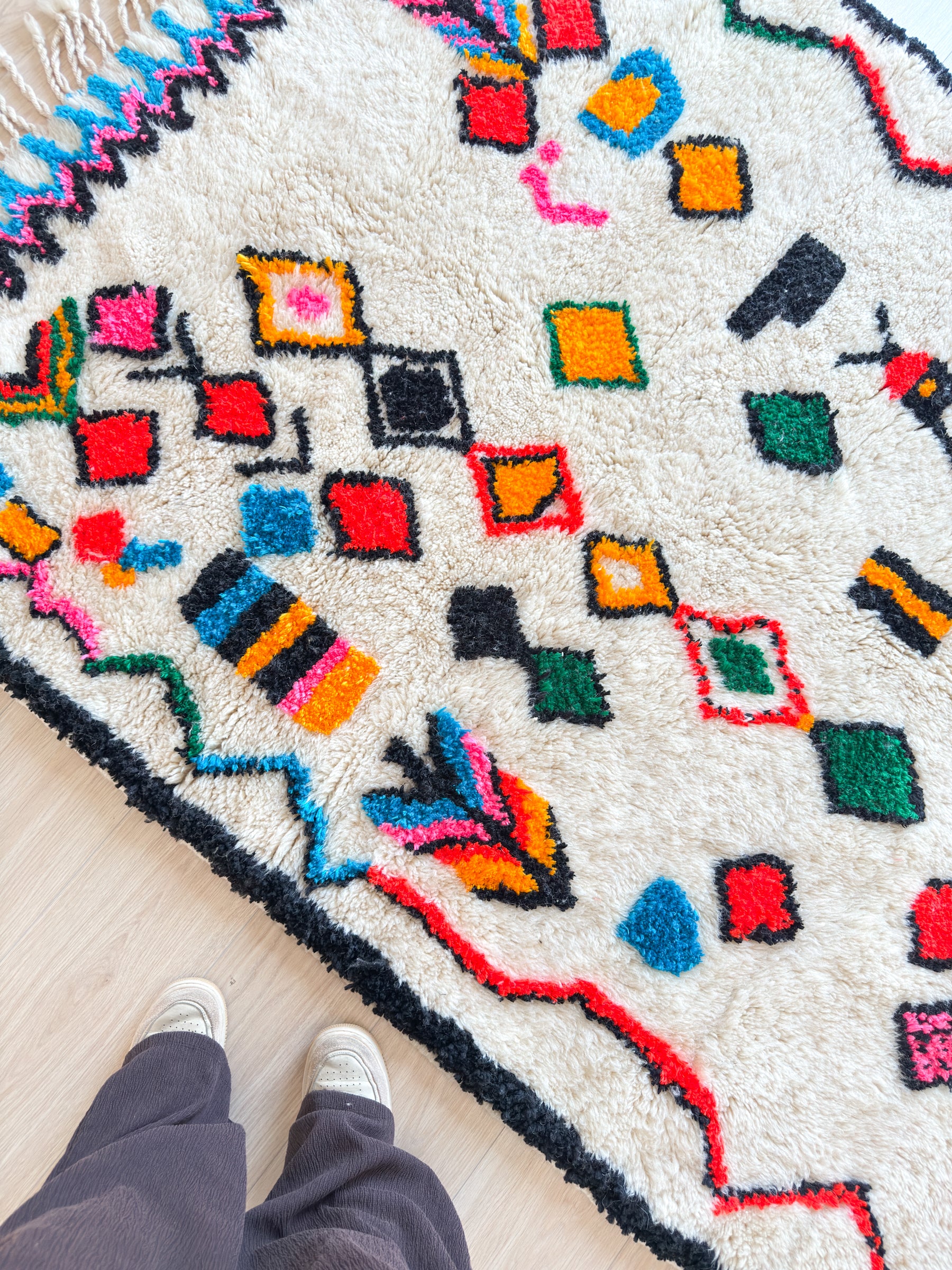 Tapis berbère coloré 151 x 221 cm - n°2648