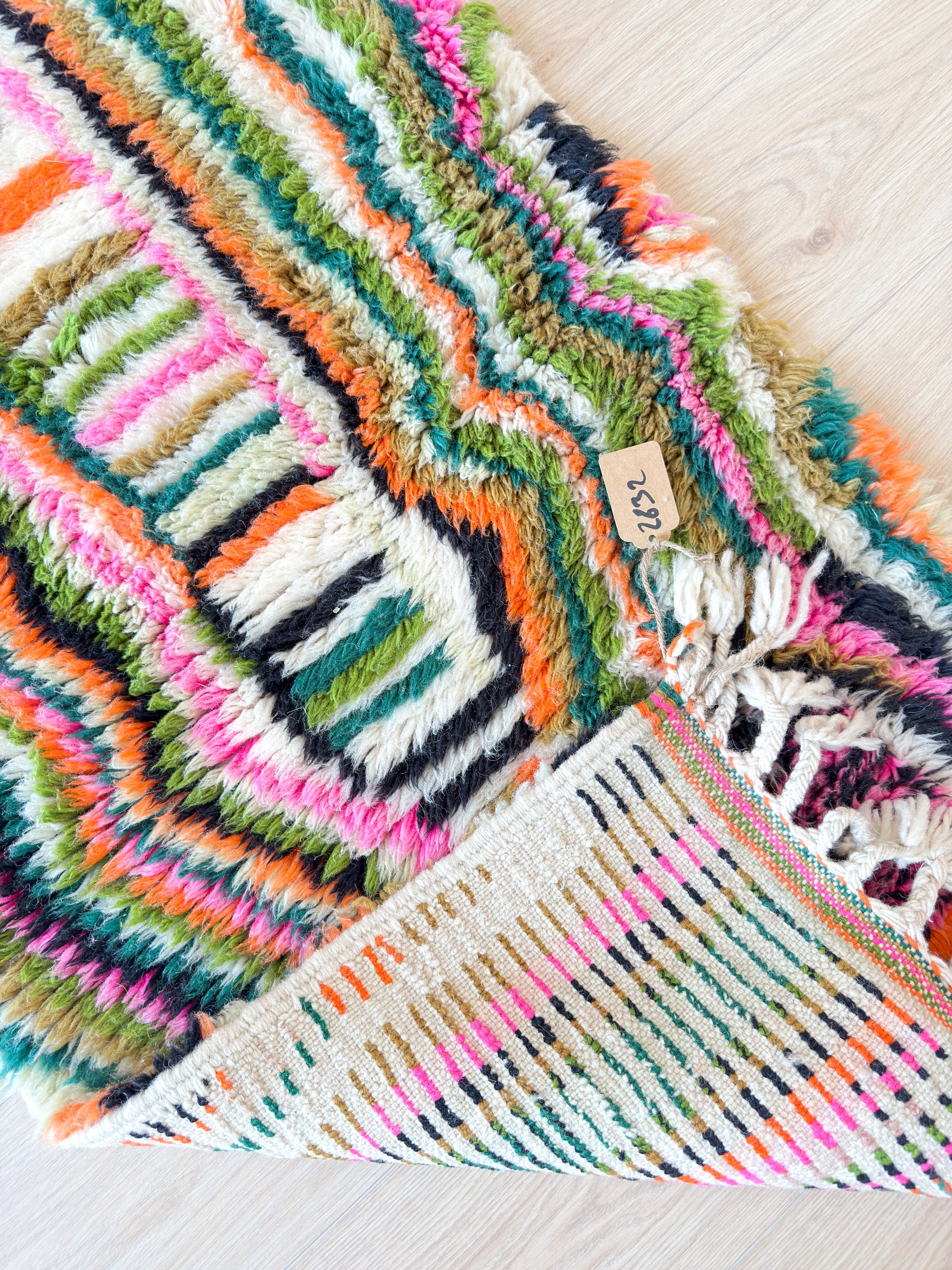 Tapis de couloir berbère coloré 70 x 255 cm - n°2632