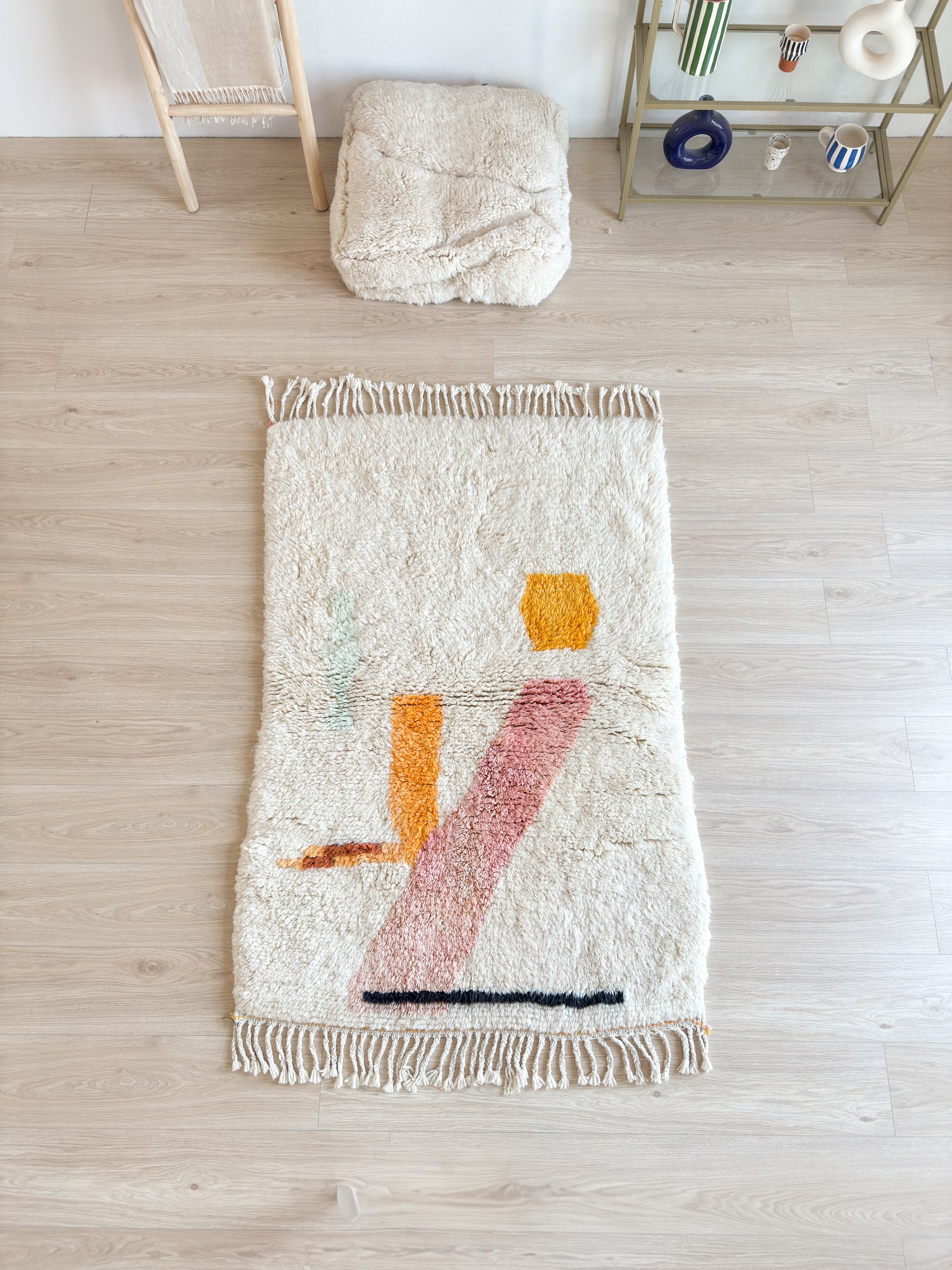 Tapis berbère coloré 112 x 185 cm - n°2634