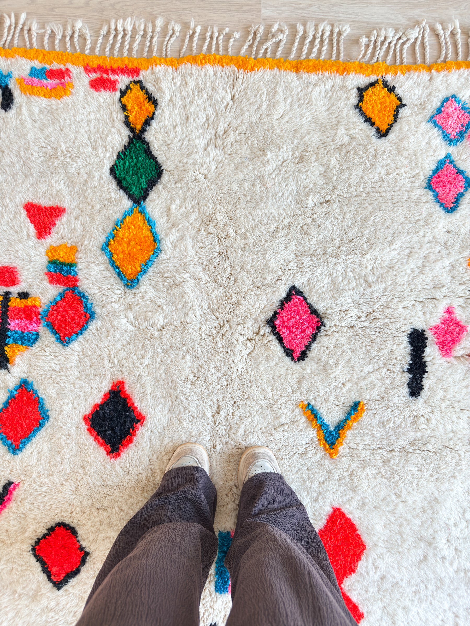 Tapis berbère coloré 157 x 234 cm - n°2644