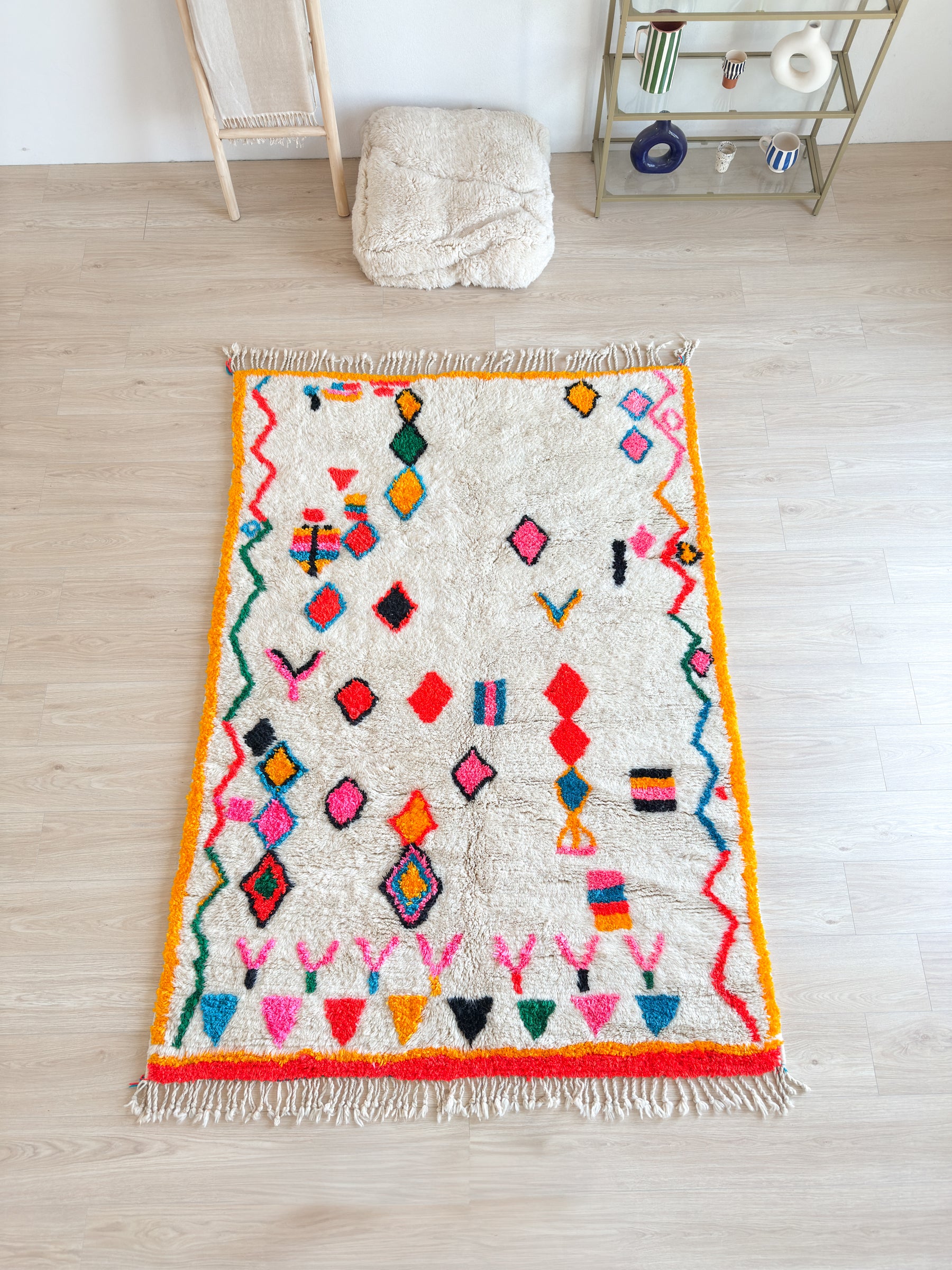 Tapis berbère coloré 157 x 234 cm - n°2644