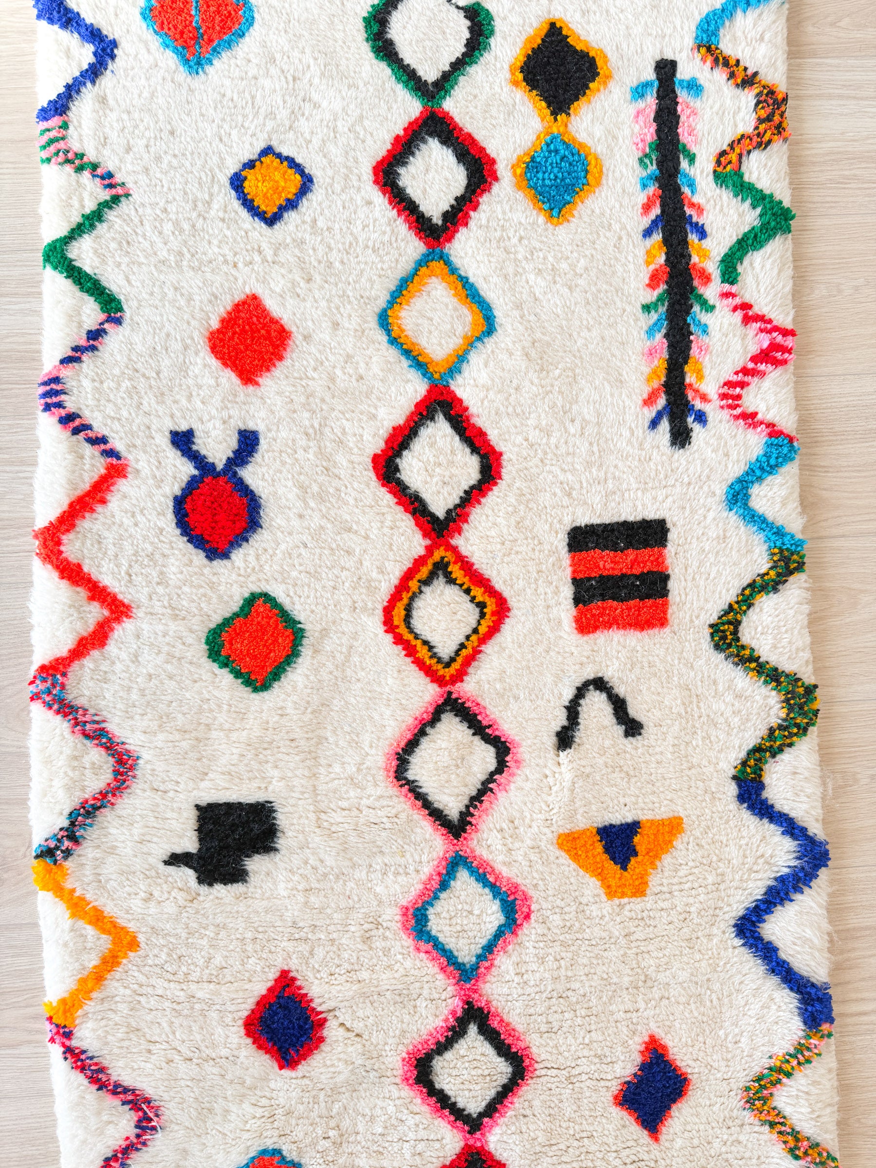 Colorful Berber Runner Rug 87 x 310 cm - No. 2334