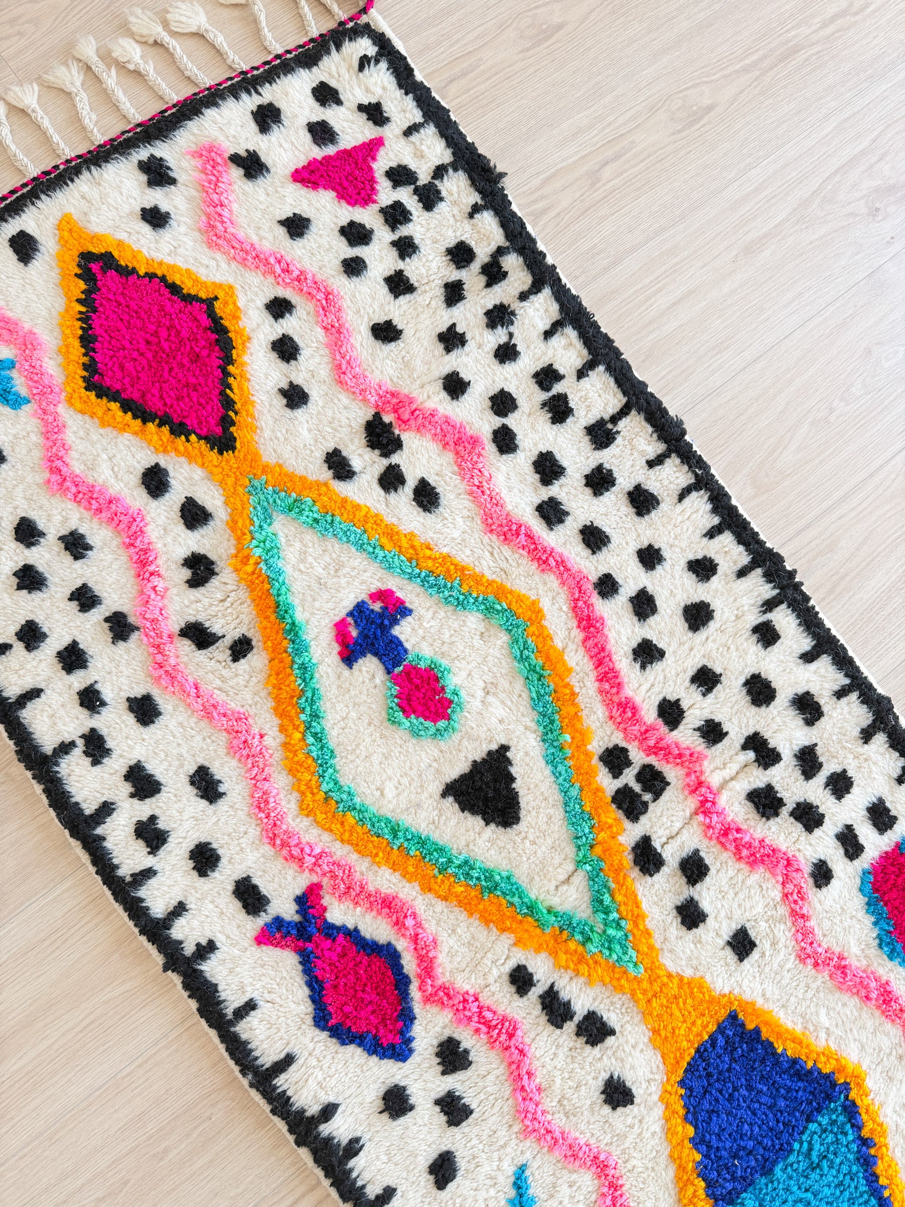 Colorful Berber Runner Rug 80 x 250 cm - No. 2323
