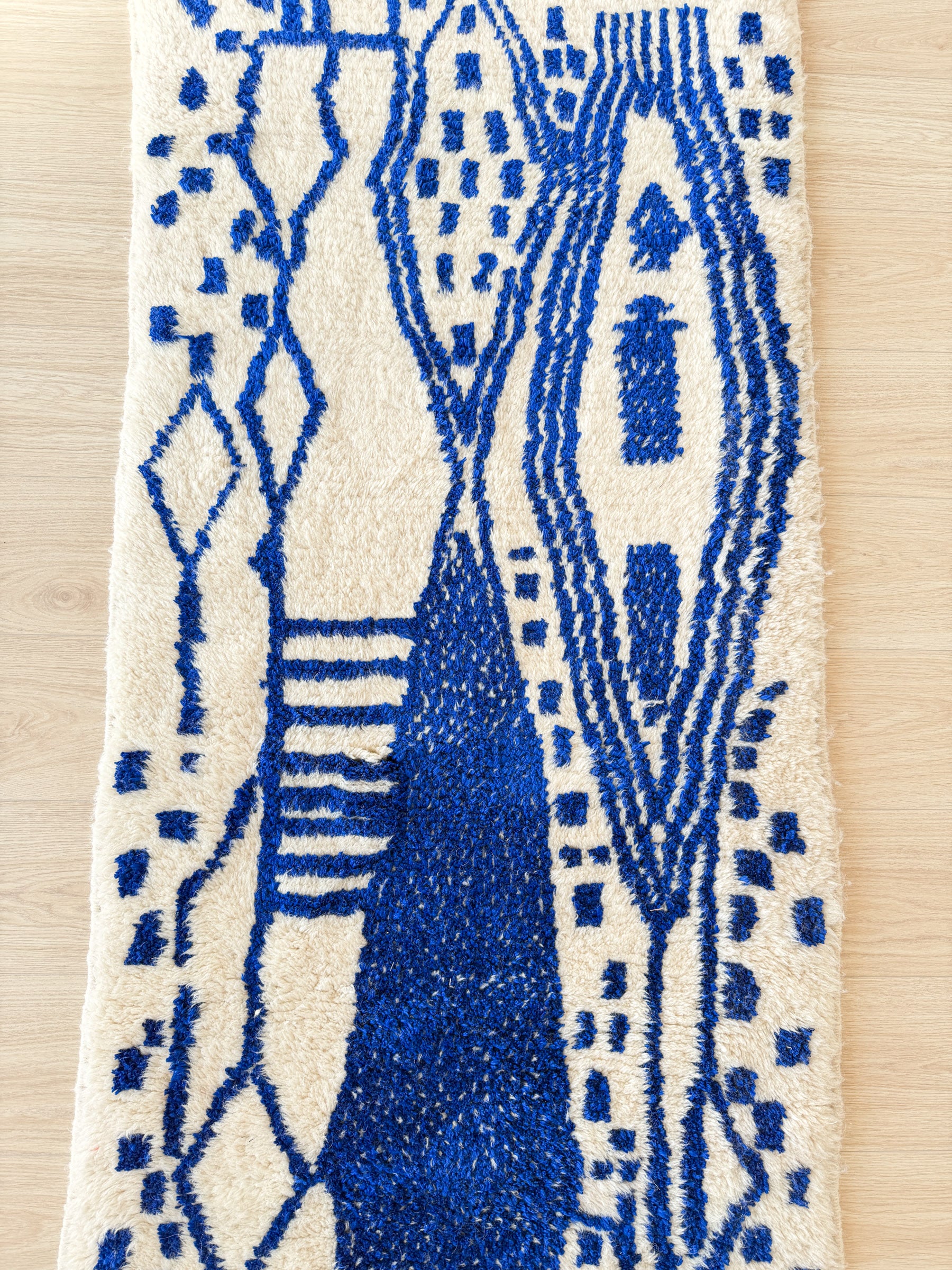 Farbenfroher Berber-Läuferteppich 88 x 263 cm - Nr. 2267