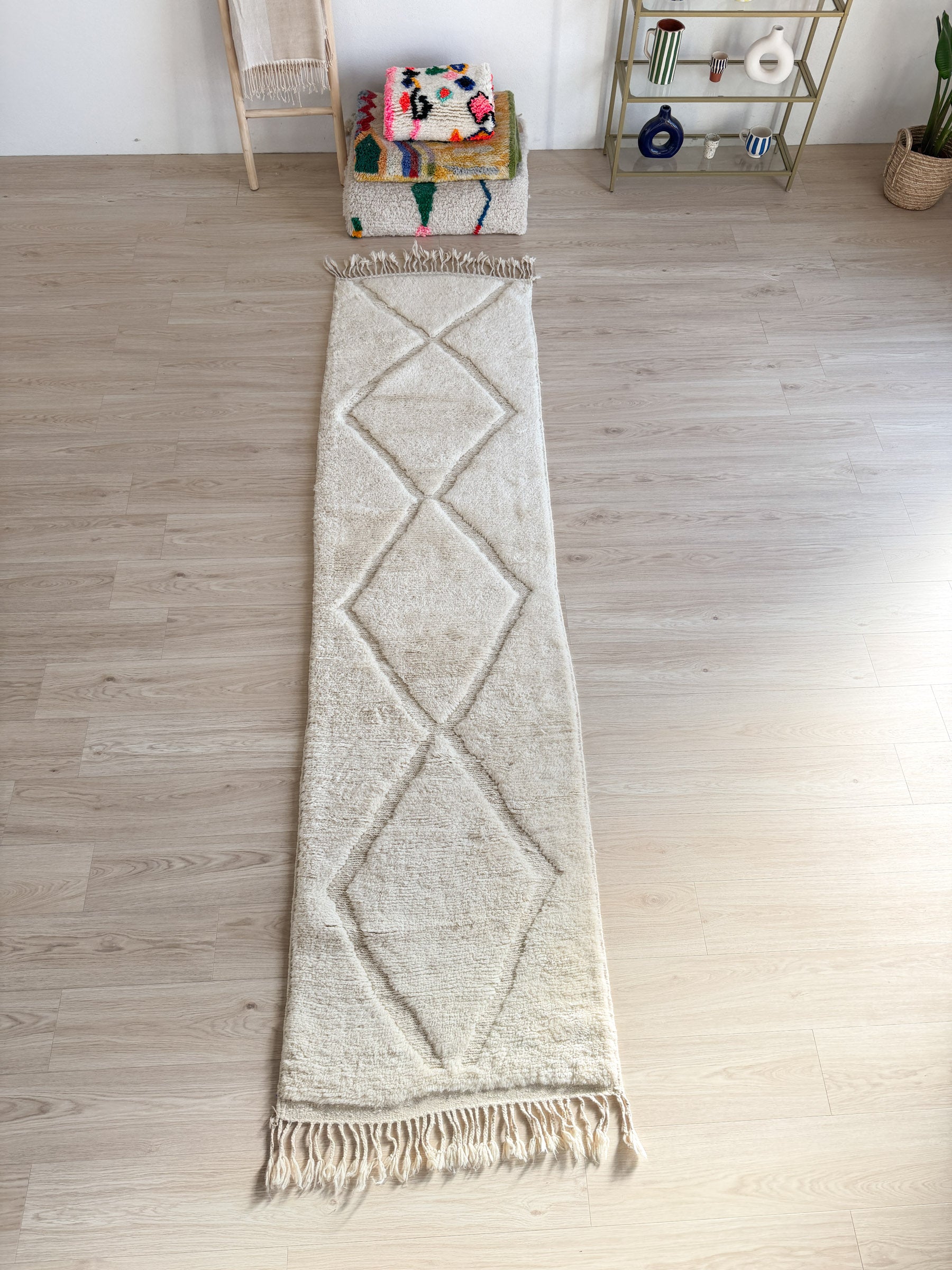 Beni Ouarain Runner Rug 82 x 327 cm - No. 2336