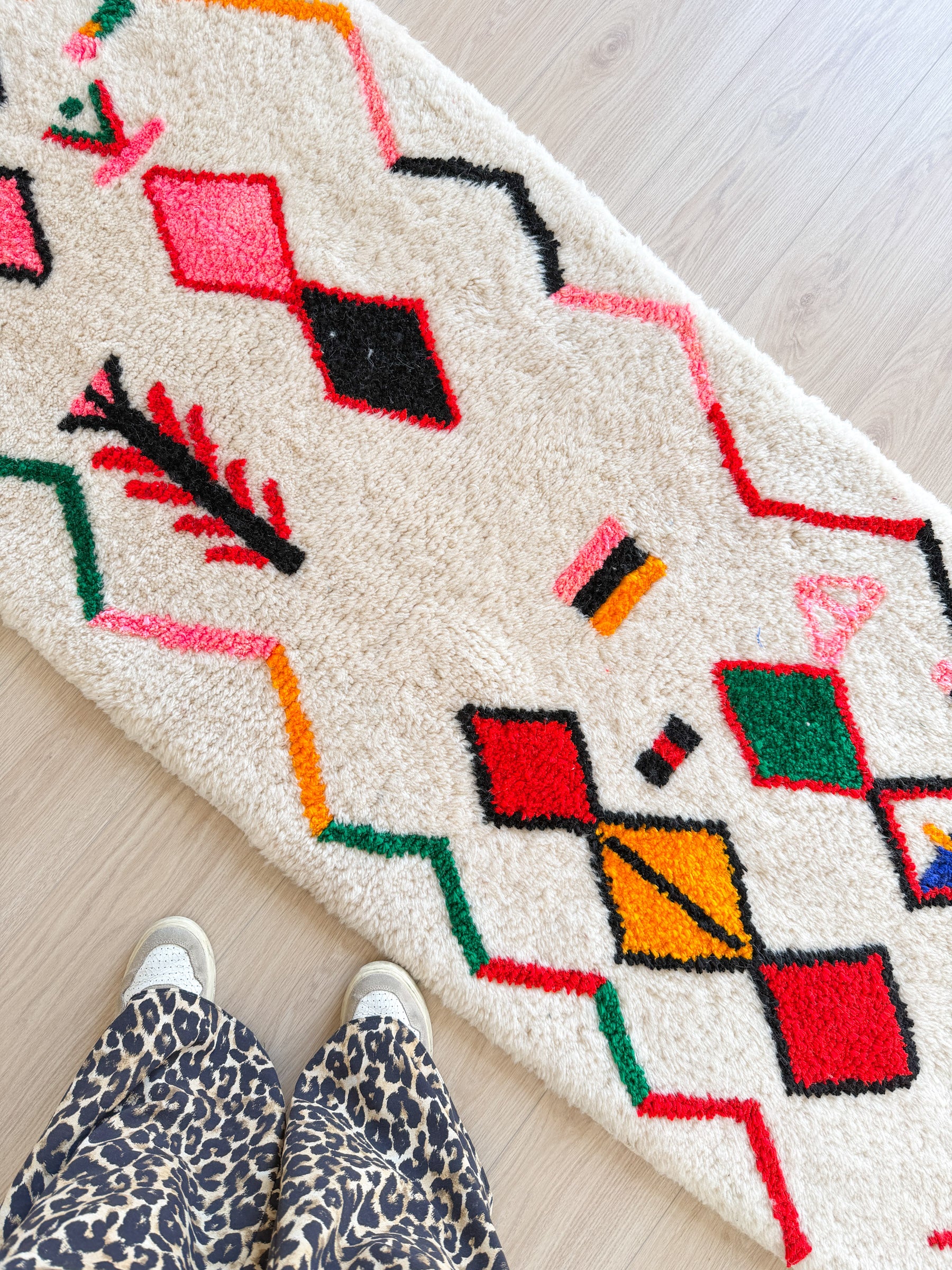 Tapis de couloir berbère coloré 84 x 251 cm - n°2374