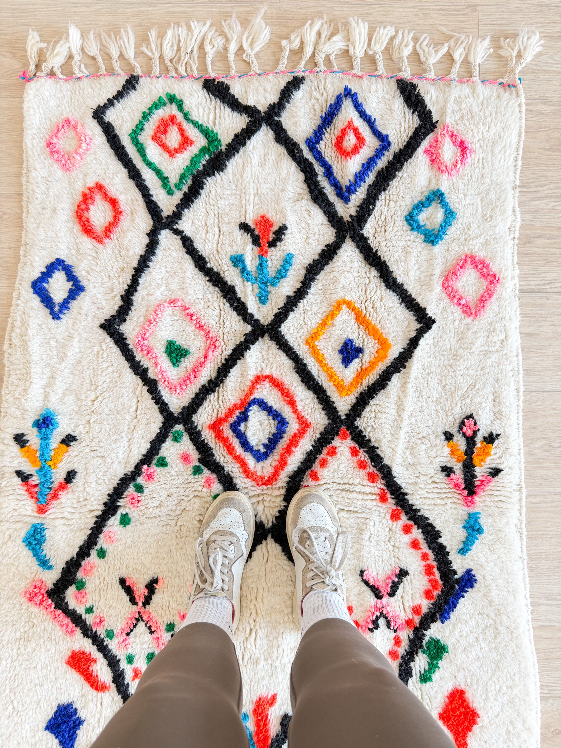 Tapis berbère coloré 103 x 178 cm - n°2411