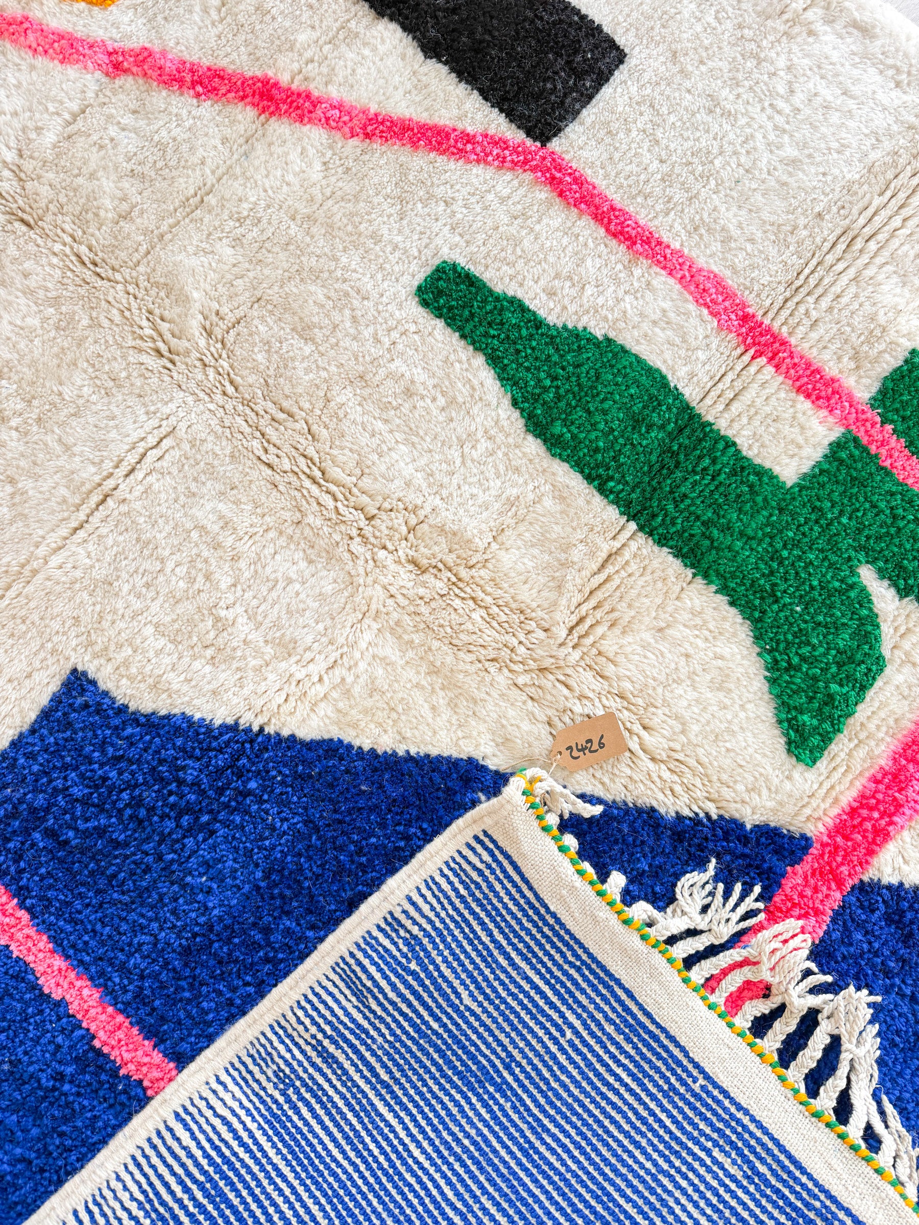 Bunter Berberteppich 157 x 221 cm - Nr. 2426