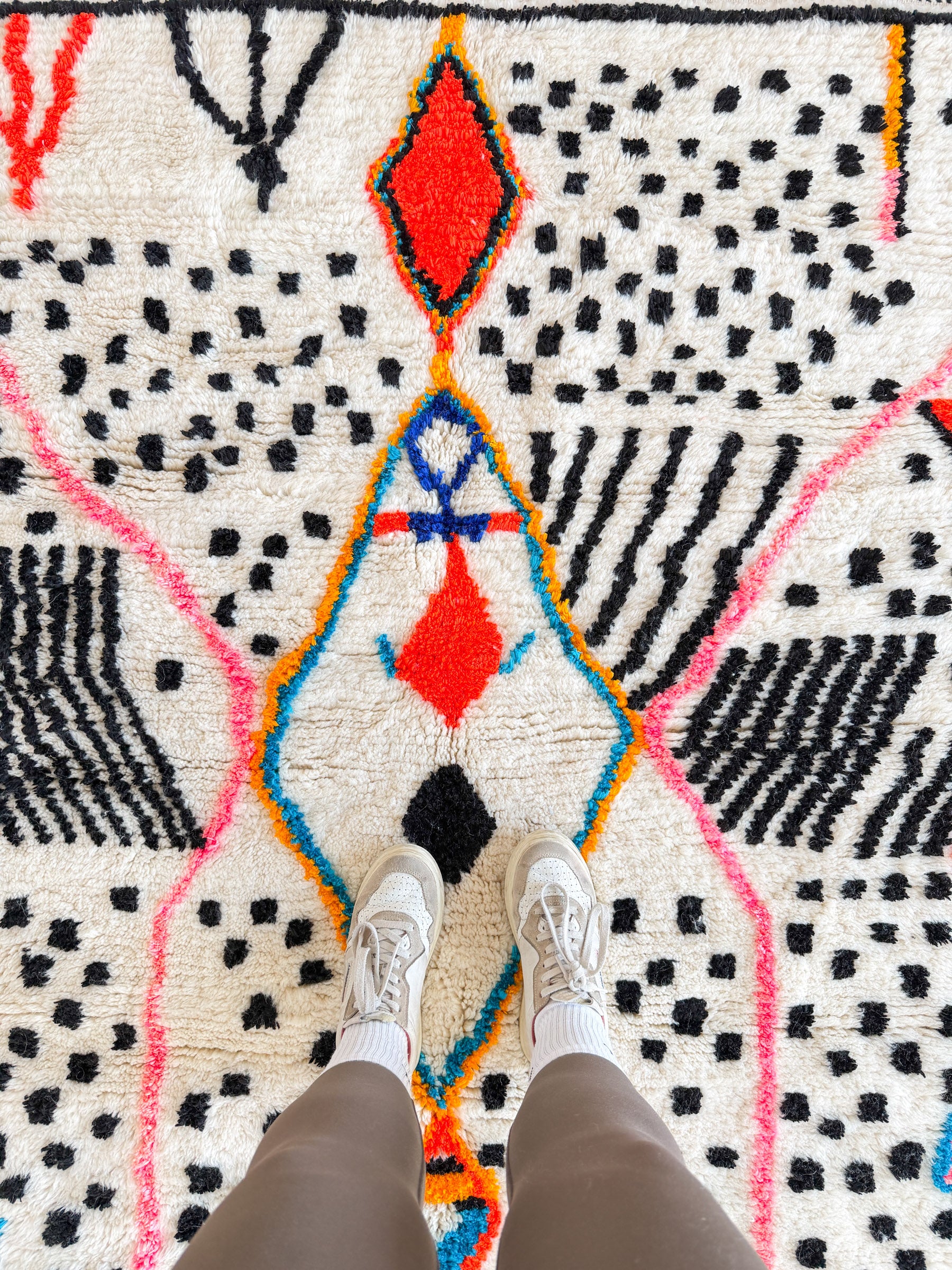 Tapis berbère coloré 142 x 207 cm - n°2404