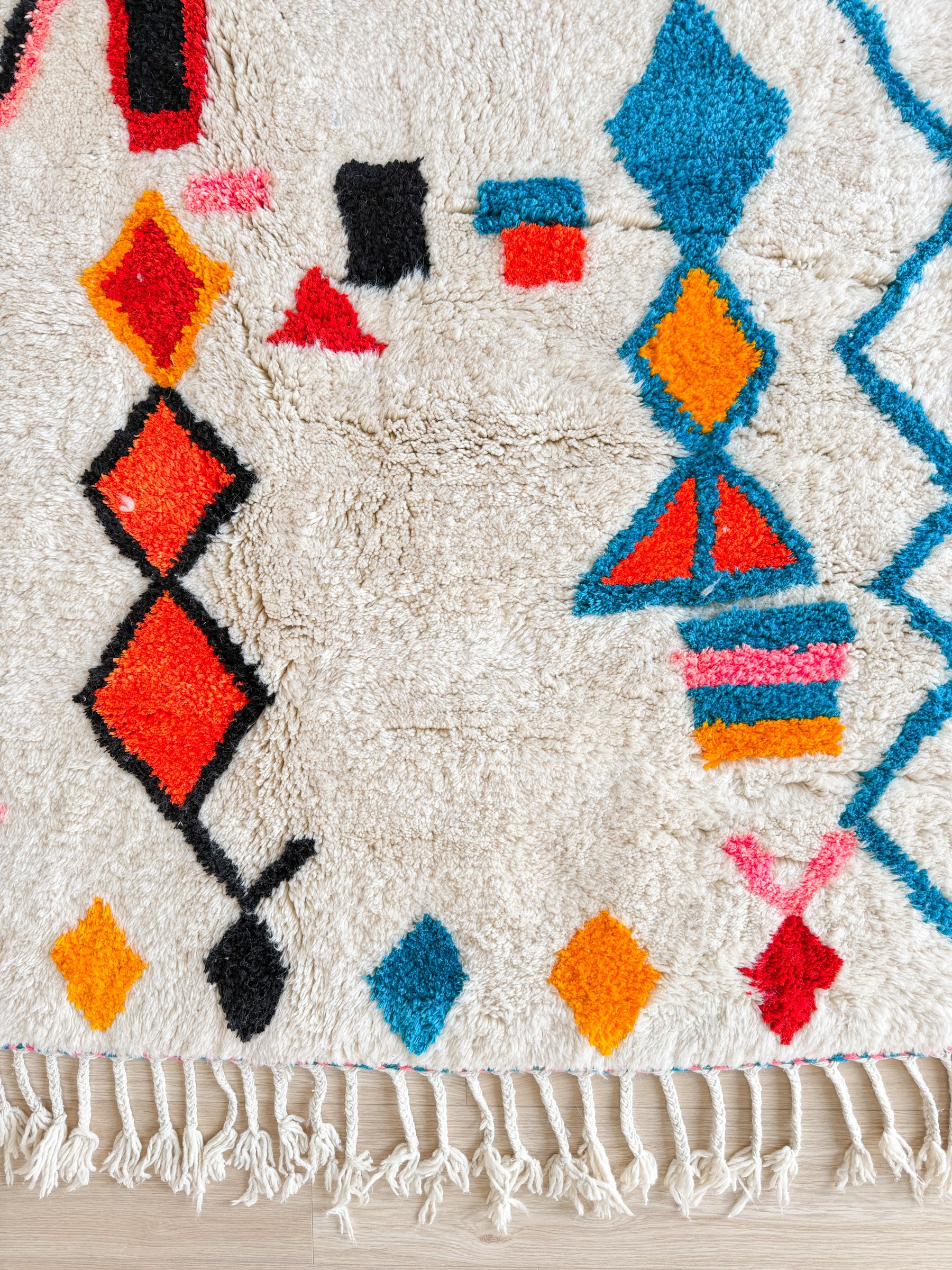 Tapis berbère coloré 154 x 225 cm - n°2364