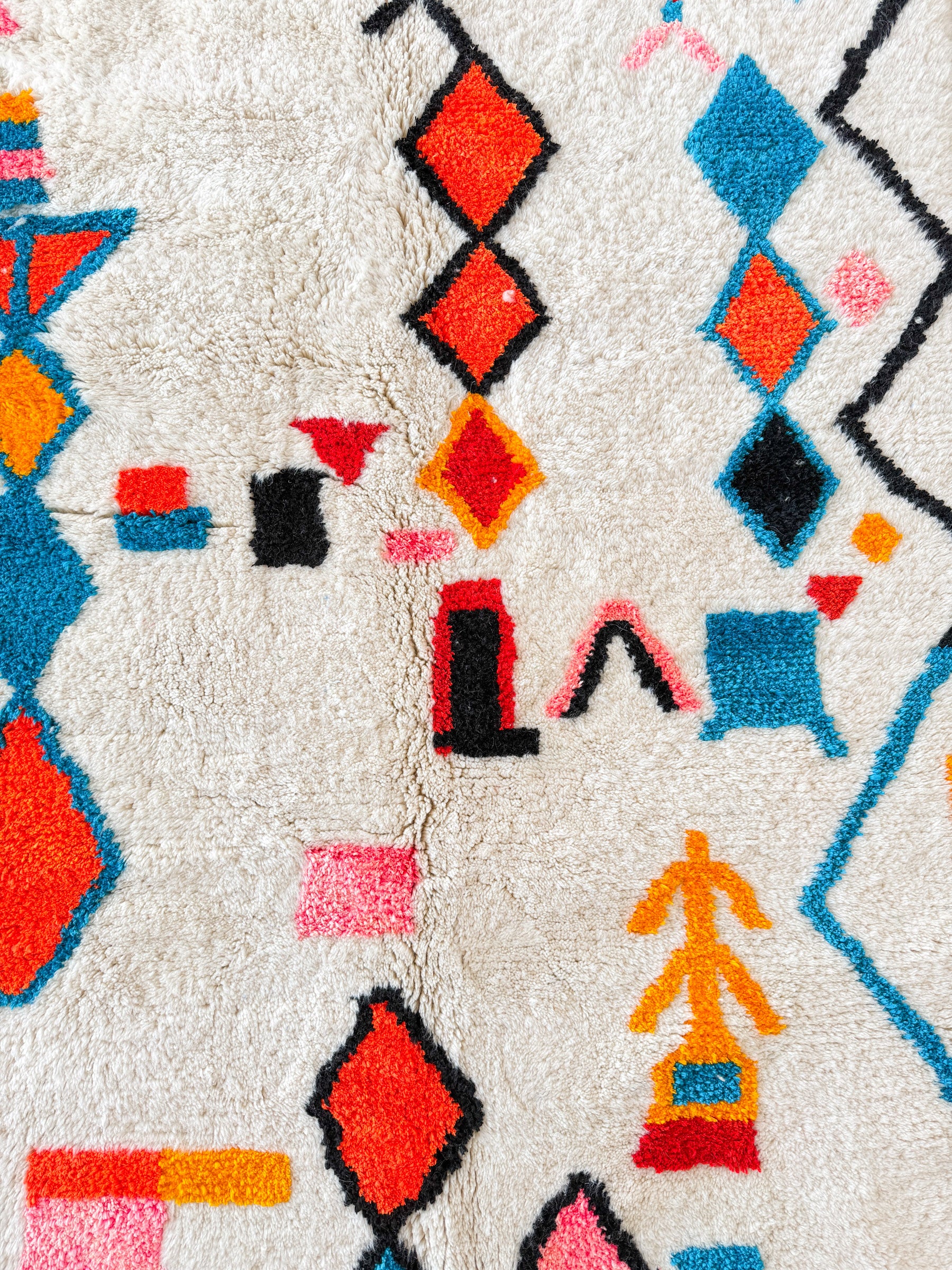 Tapis berbère coloré 154 x 225 cm - n°2364