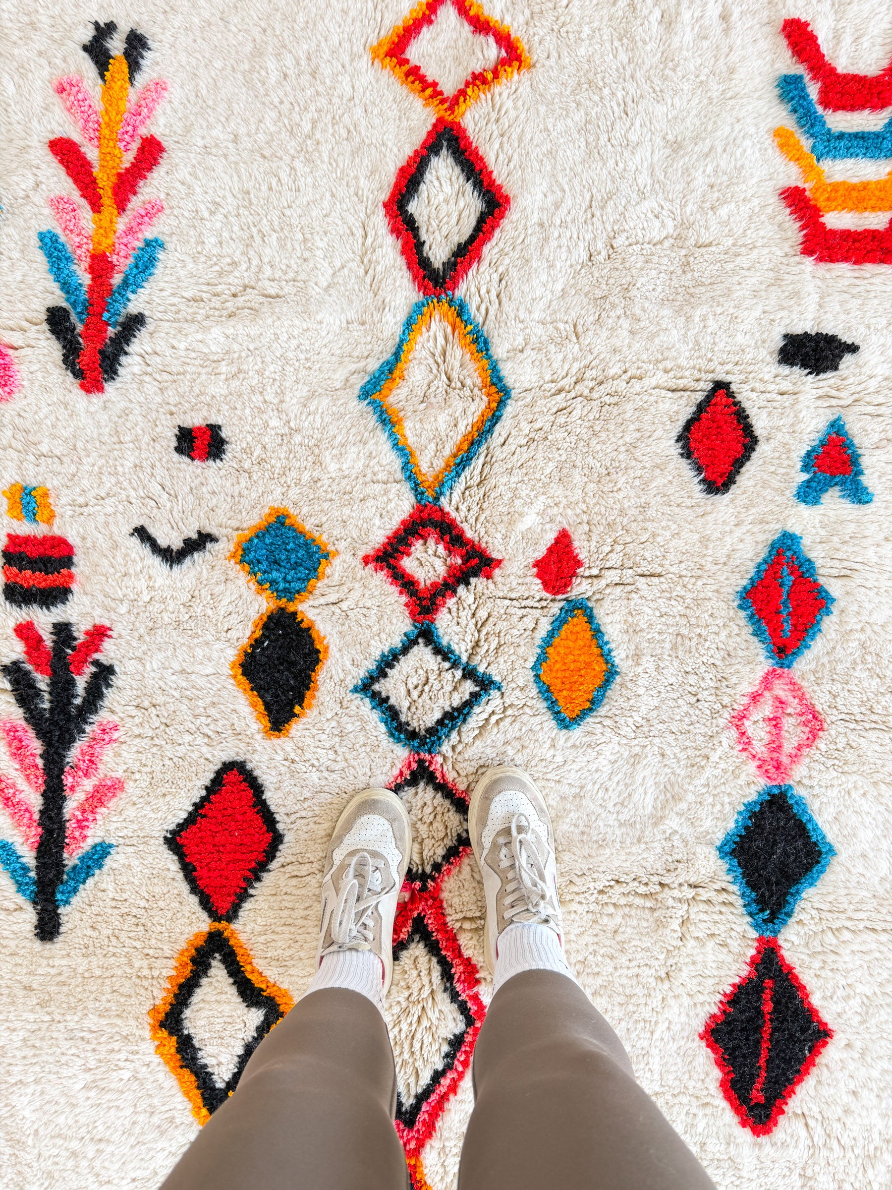 Tapis berbère coloré 146 x 207 cm - n°2377