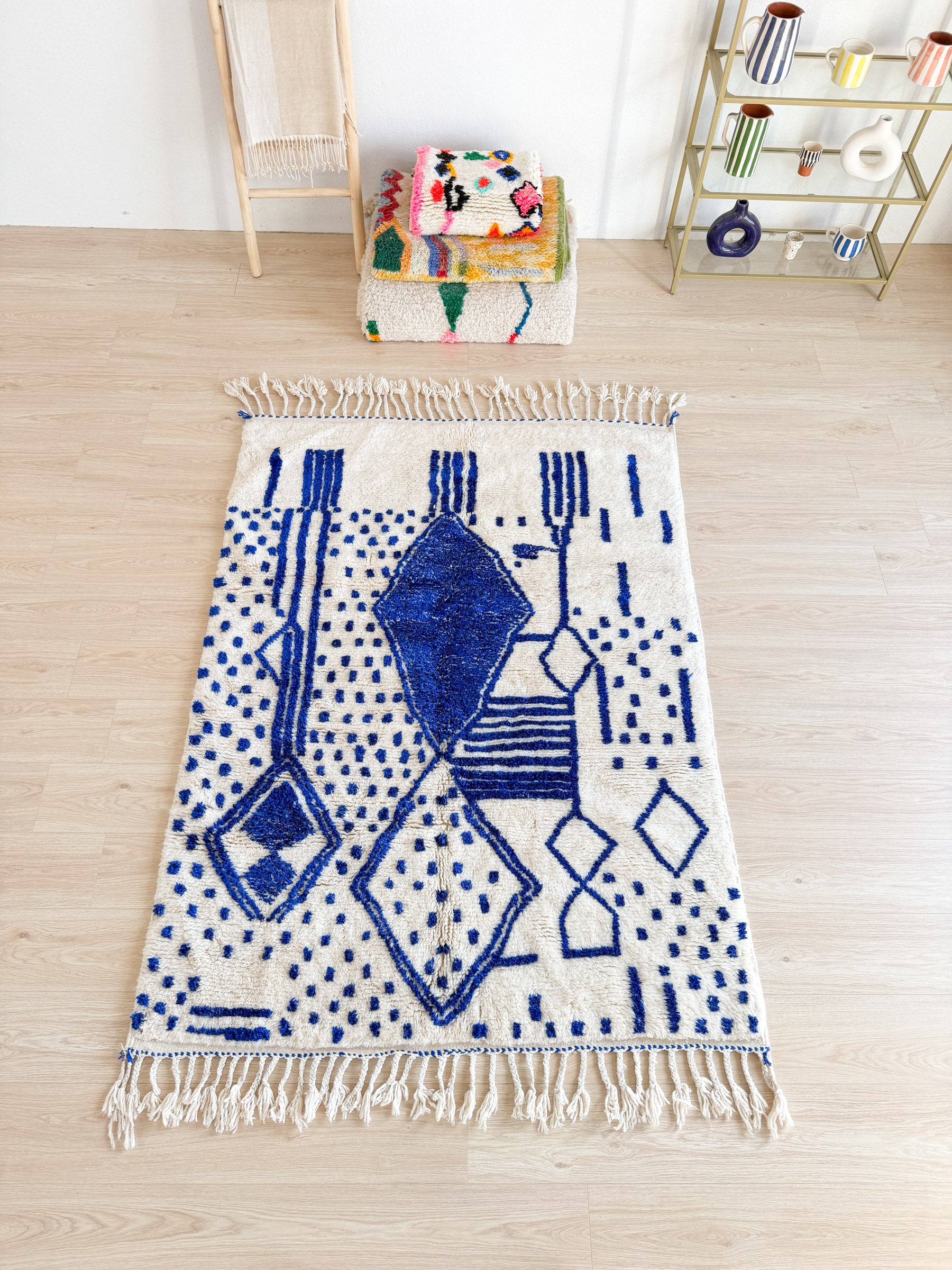 Tapis berbère coloré 147 x 224 cm - n°2424