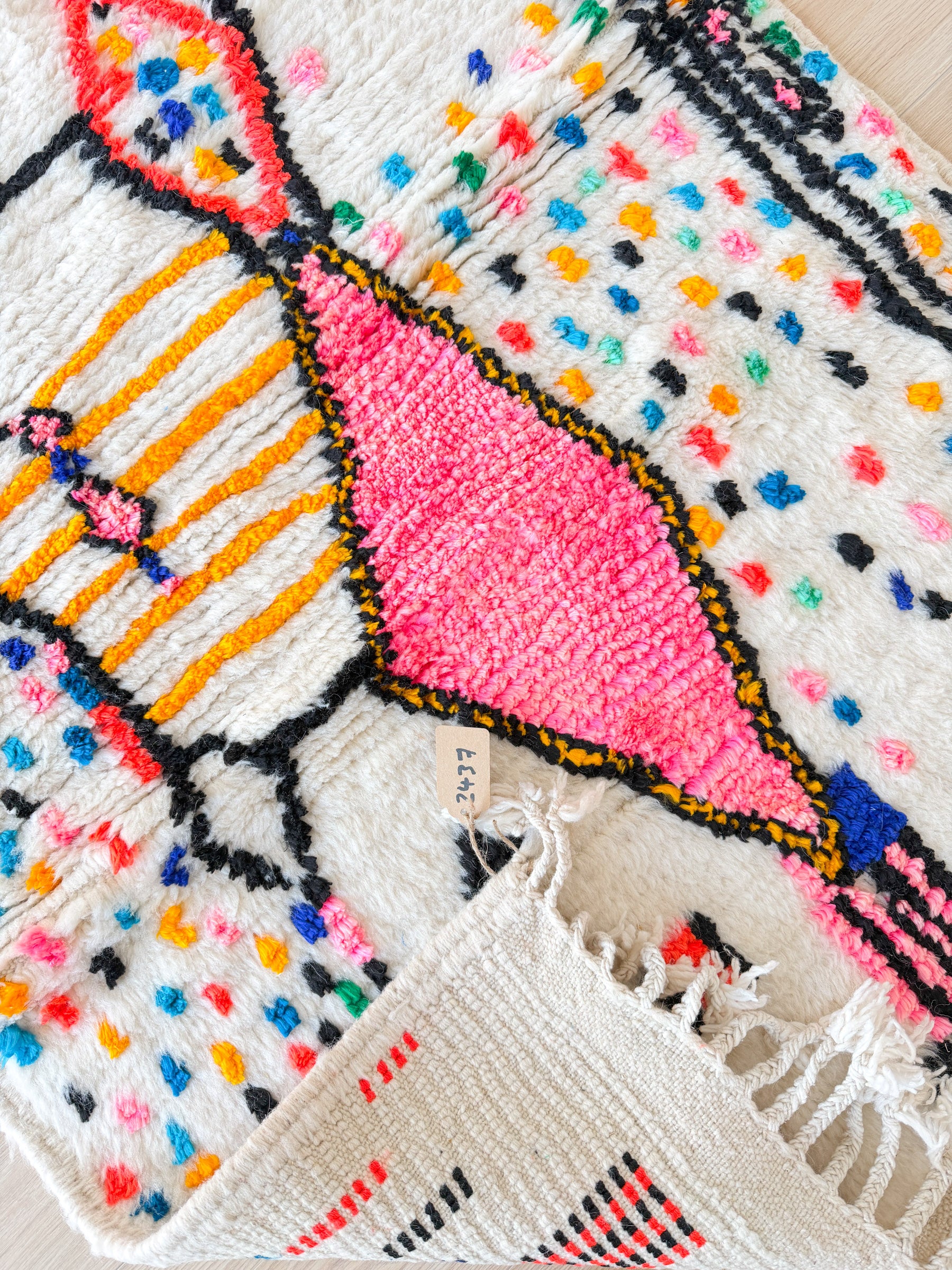 Tapis berbère coloré 99 x 180 cm - n°2437