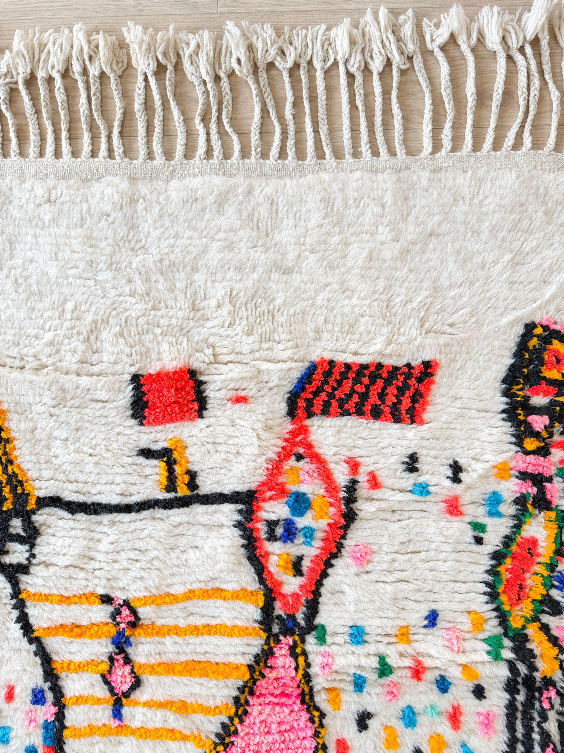 Tapis berbère coloré 99 x 180 cm - n°2437