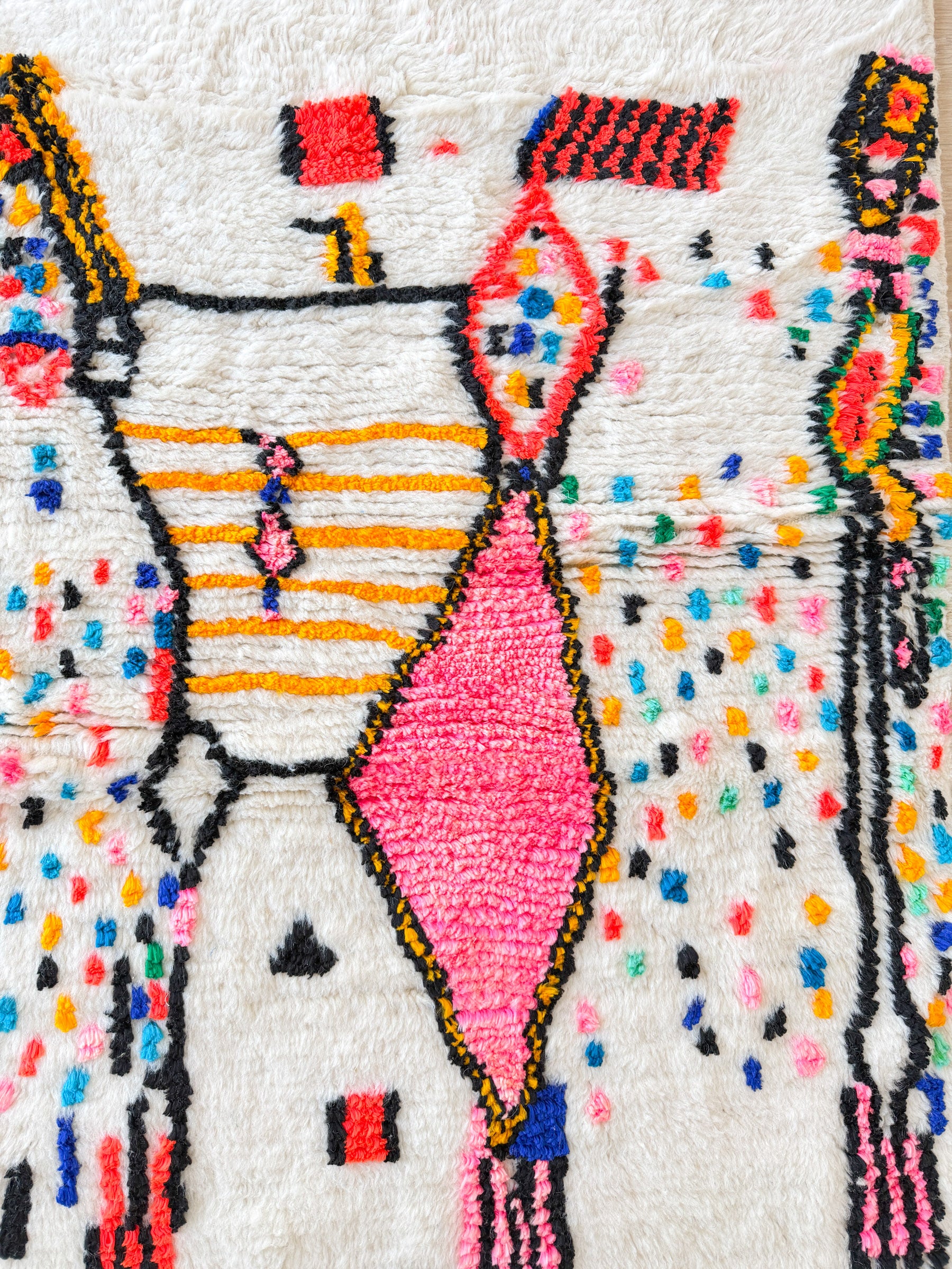 Tapis berbère coloré 99 x 180 cm - n°2437