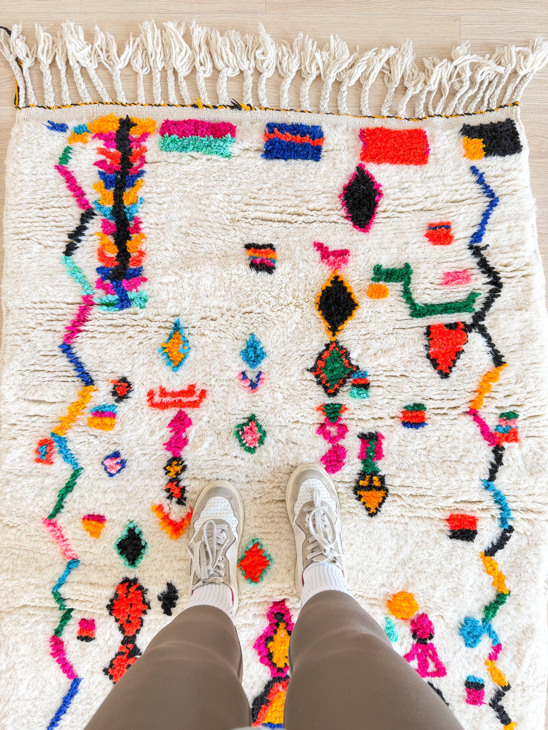 Tapis berbère coloré 109 x 169 cm - n°2408