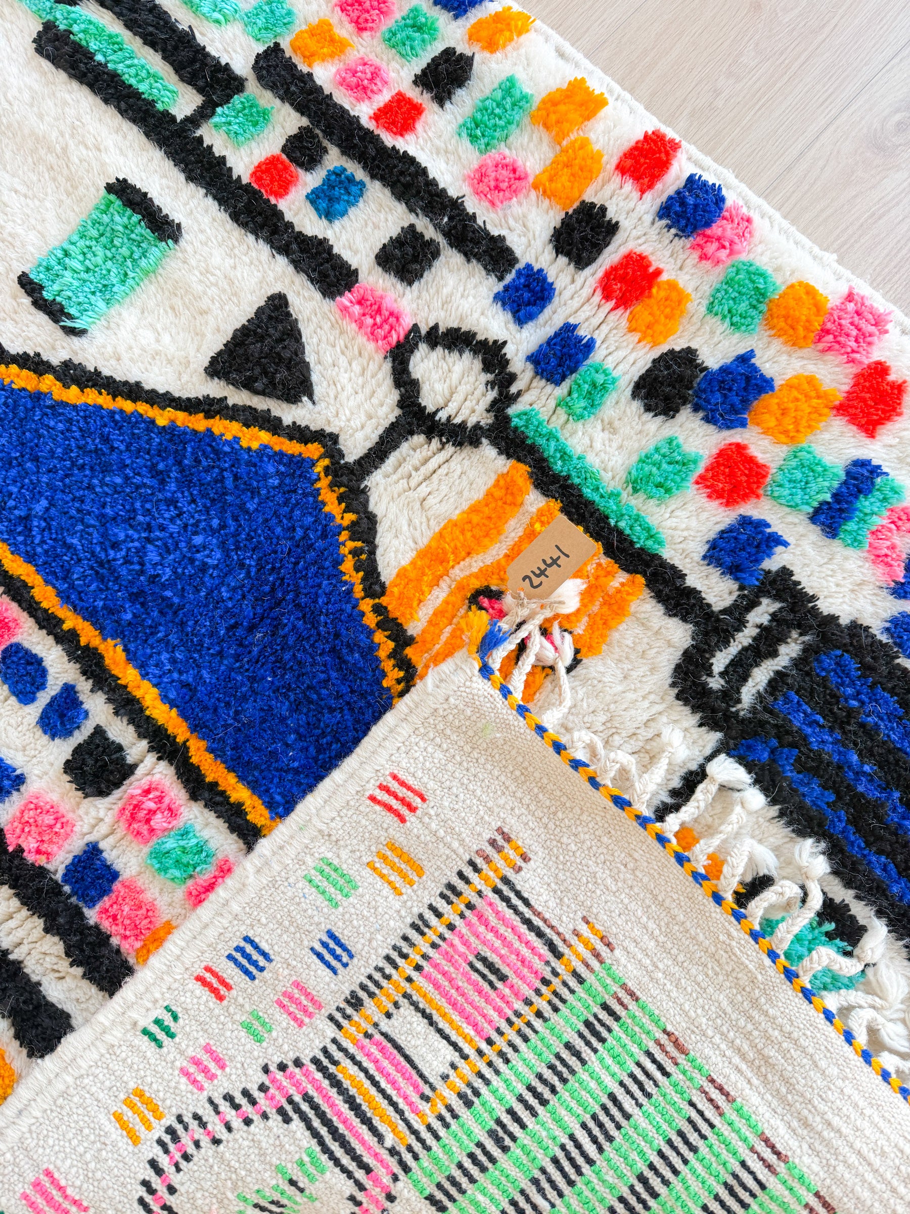 Tapis berbère coloré 103 x 163 cm - n°2441